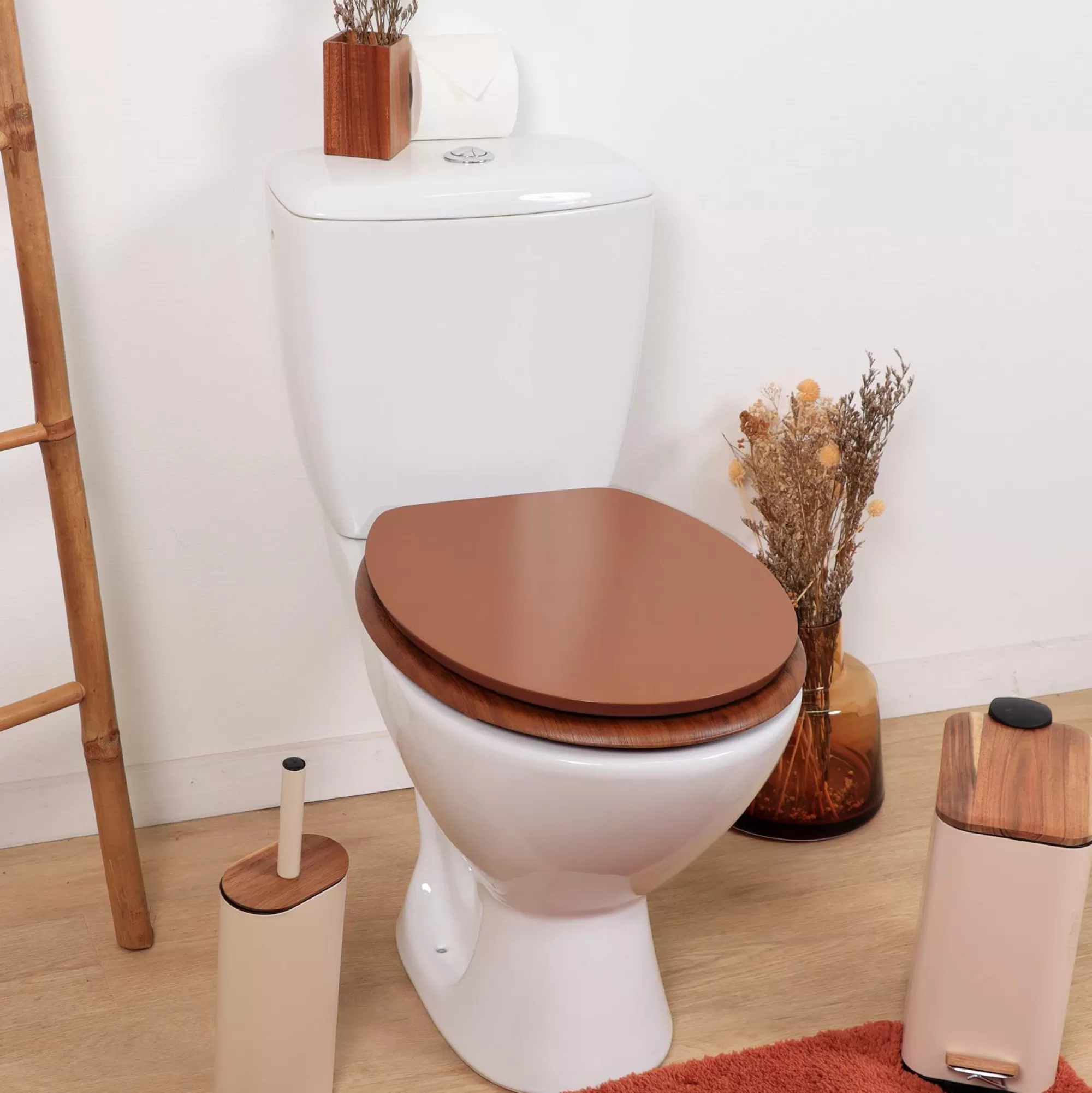 Stokomani Salle De Bain Et Wc<Abattant WC terracotta