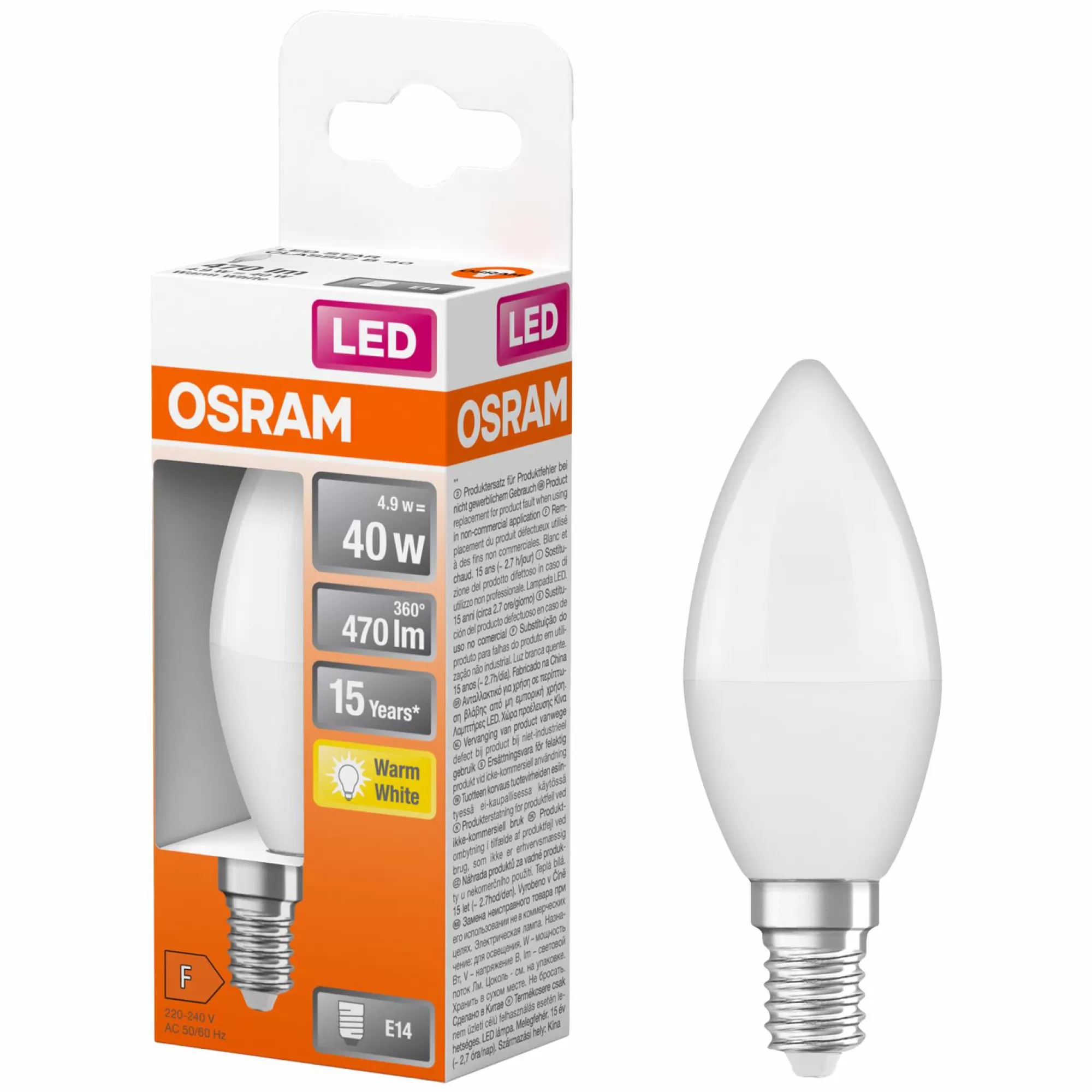 OSRAM Outils De Bricolage<Ampoule Led Flamme E14 40W