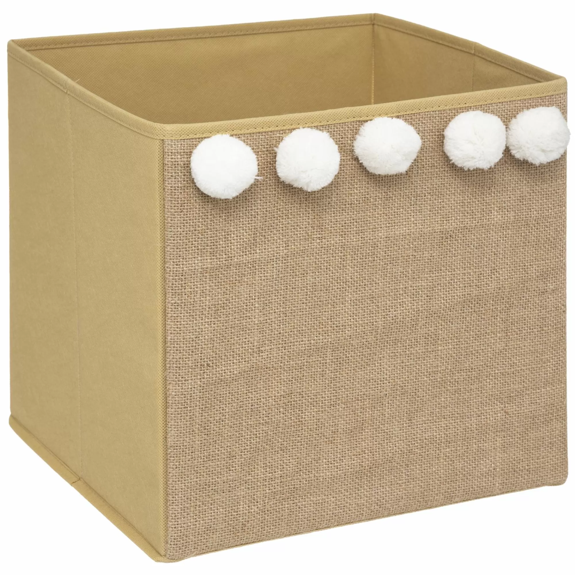 ATMOSPHERA FOR KIDS Rangement<Bac de rangement en jute avec pompoms