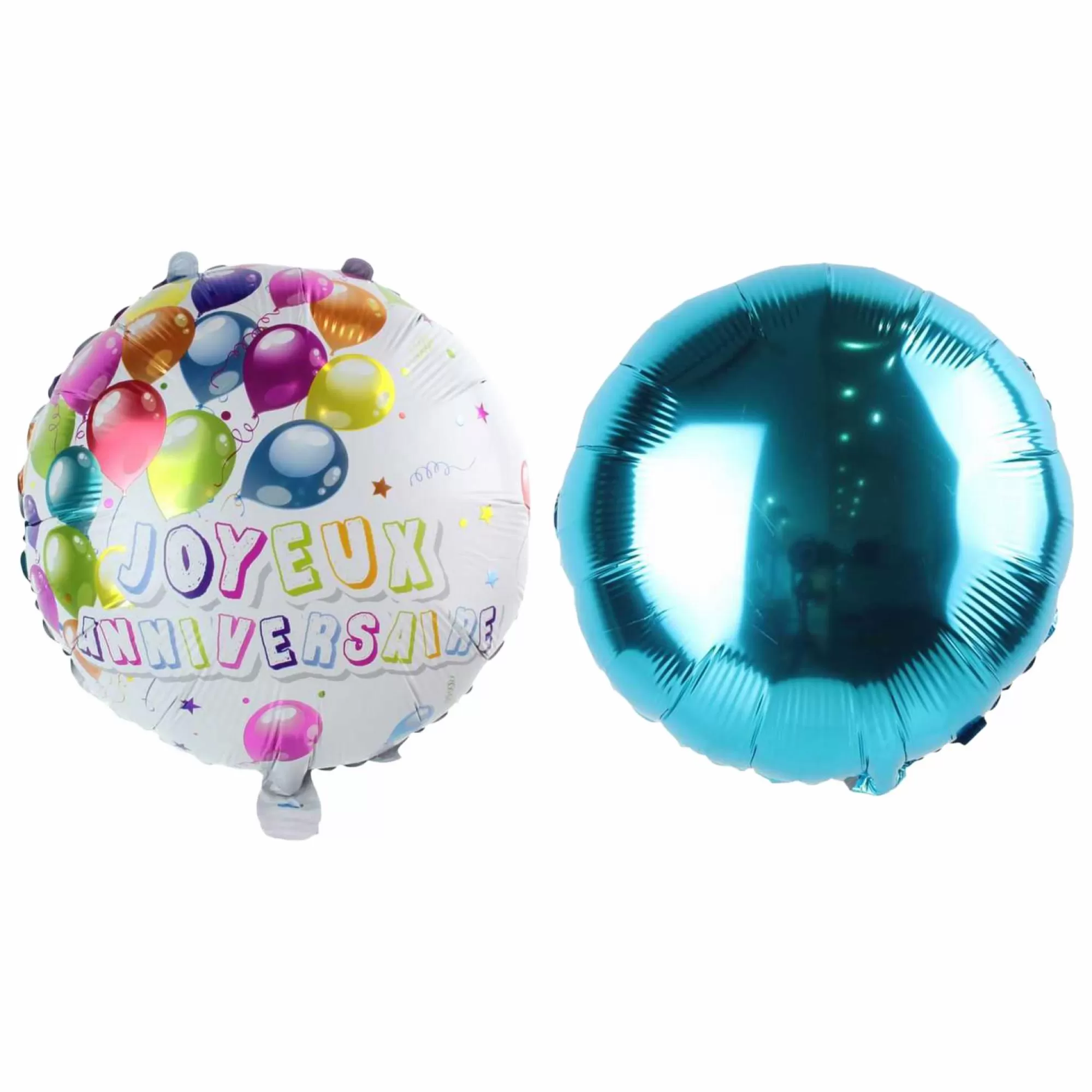 1 AN DE PLUS Fêtes Et Cérémonies<2 ballons métalisés anniversaire 45 cm