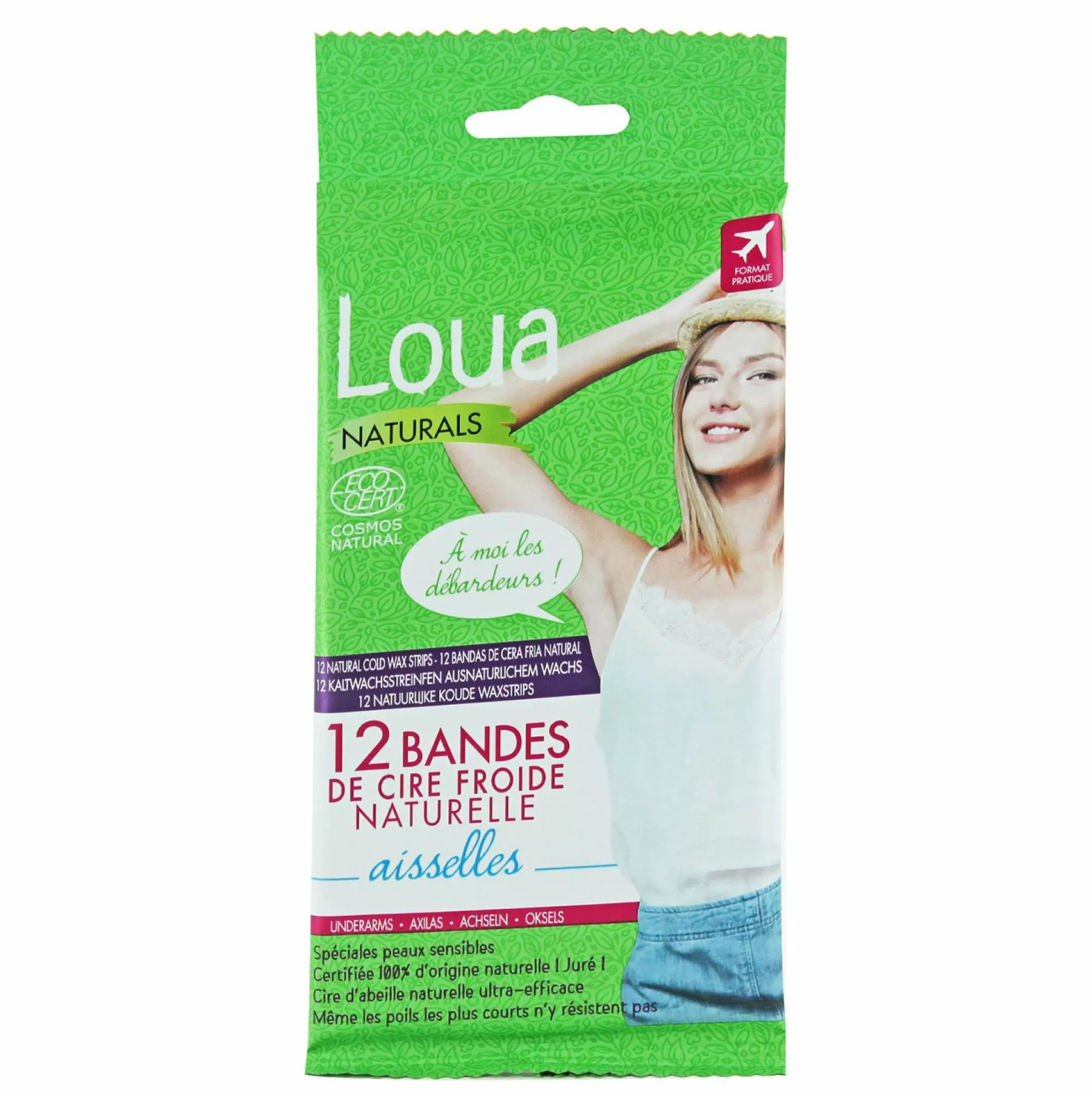 LOUA Hygiène<12 bandes de cire froide aisselles Ecocert