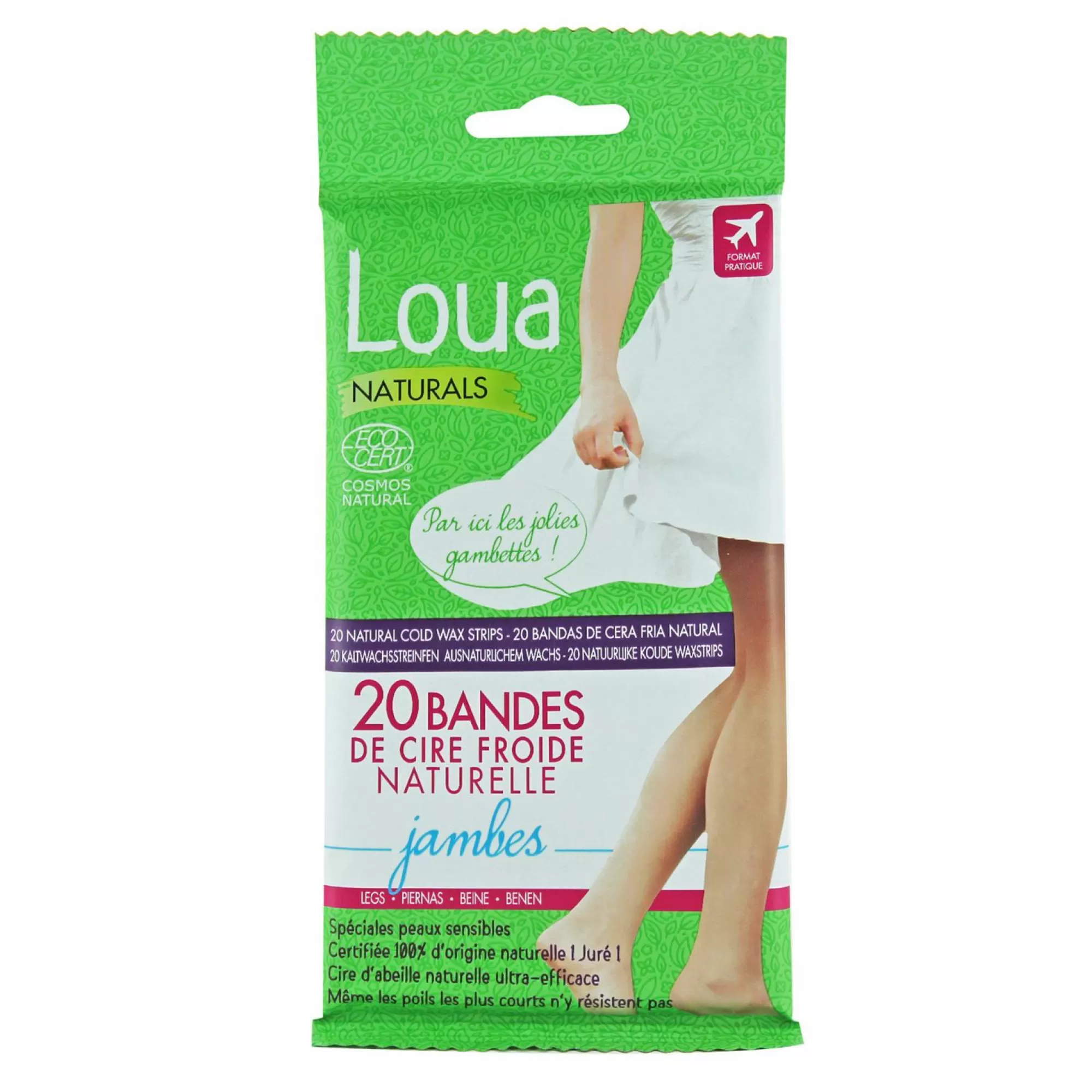 LOUA Hygiène<20 bandes de cire froide corps Ecocert