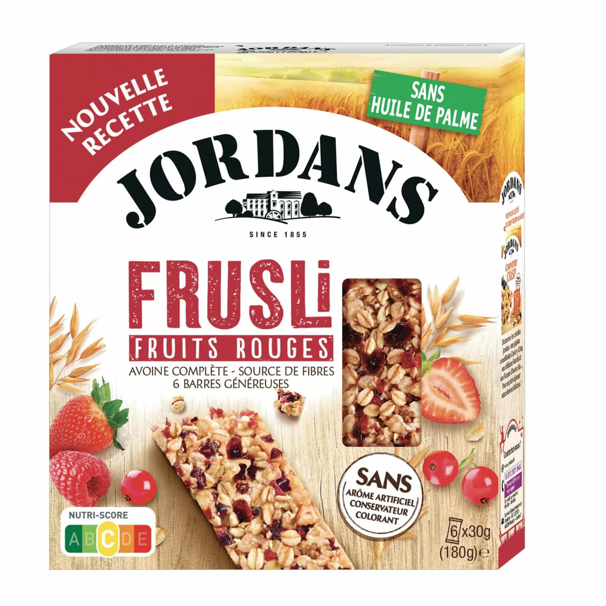 JORDANS Épicerie Sucrée<6 barres fruesli fruits rouges