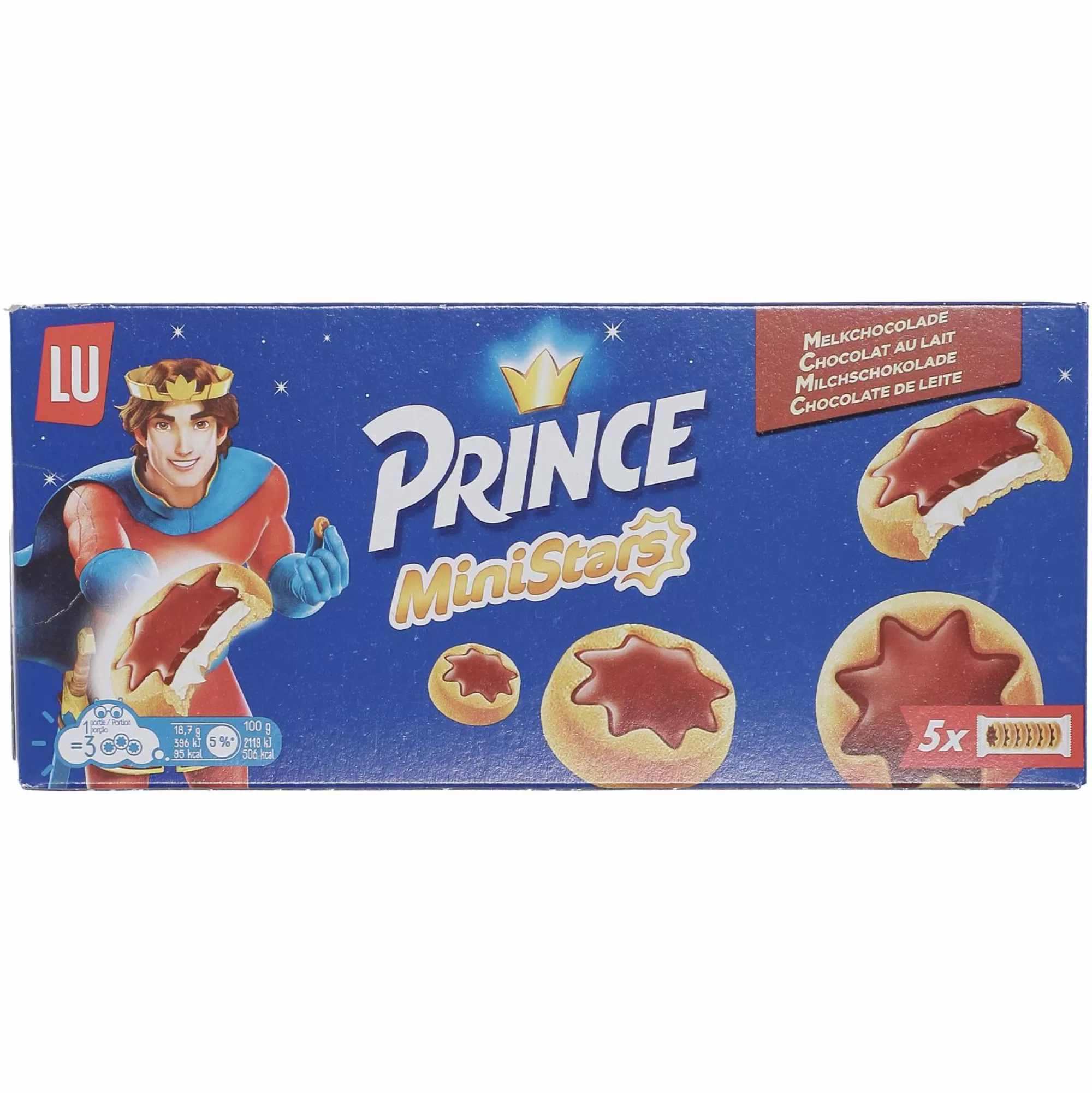 PRINCE Épicerie Sucrée<Biscuits ministars cœur chocolat au lait