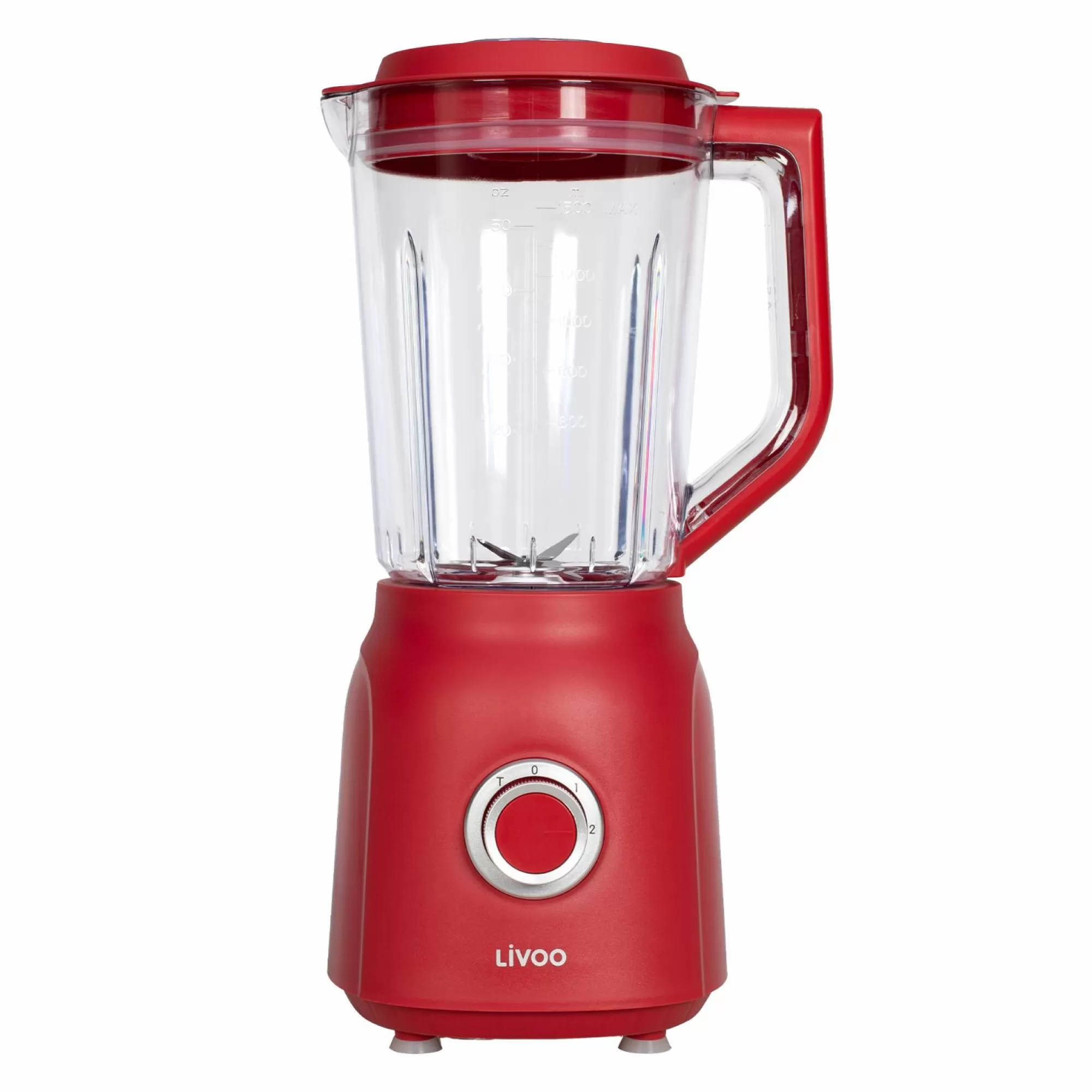 Stokomani Cuisson Et Ustensiles | Petit Électroménager<Blender rouge 1.5L 600w 22000 tours/minute