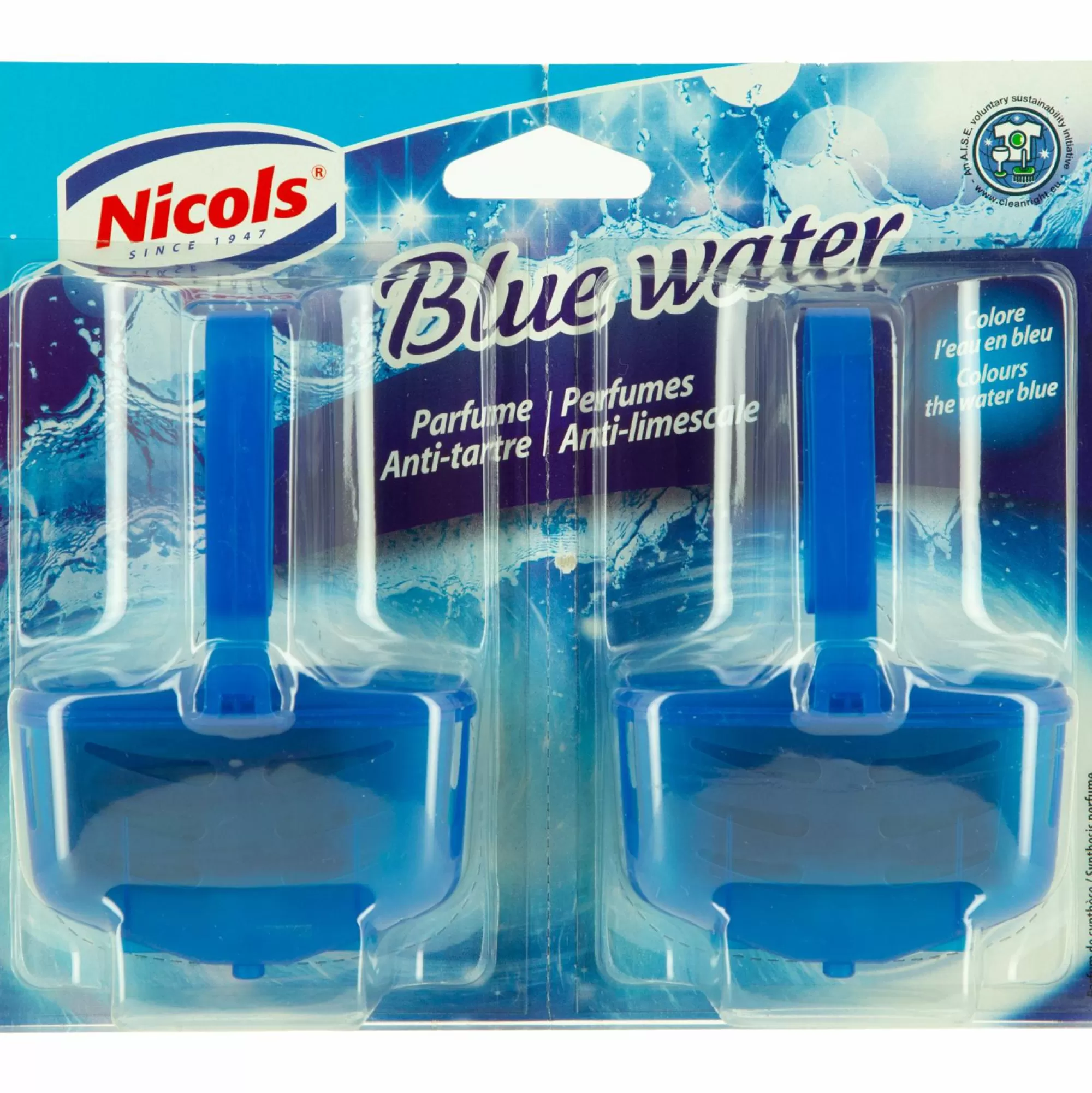 NICOLS Produits Ménagers<2 blocs WC eau bleue