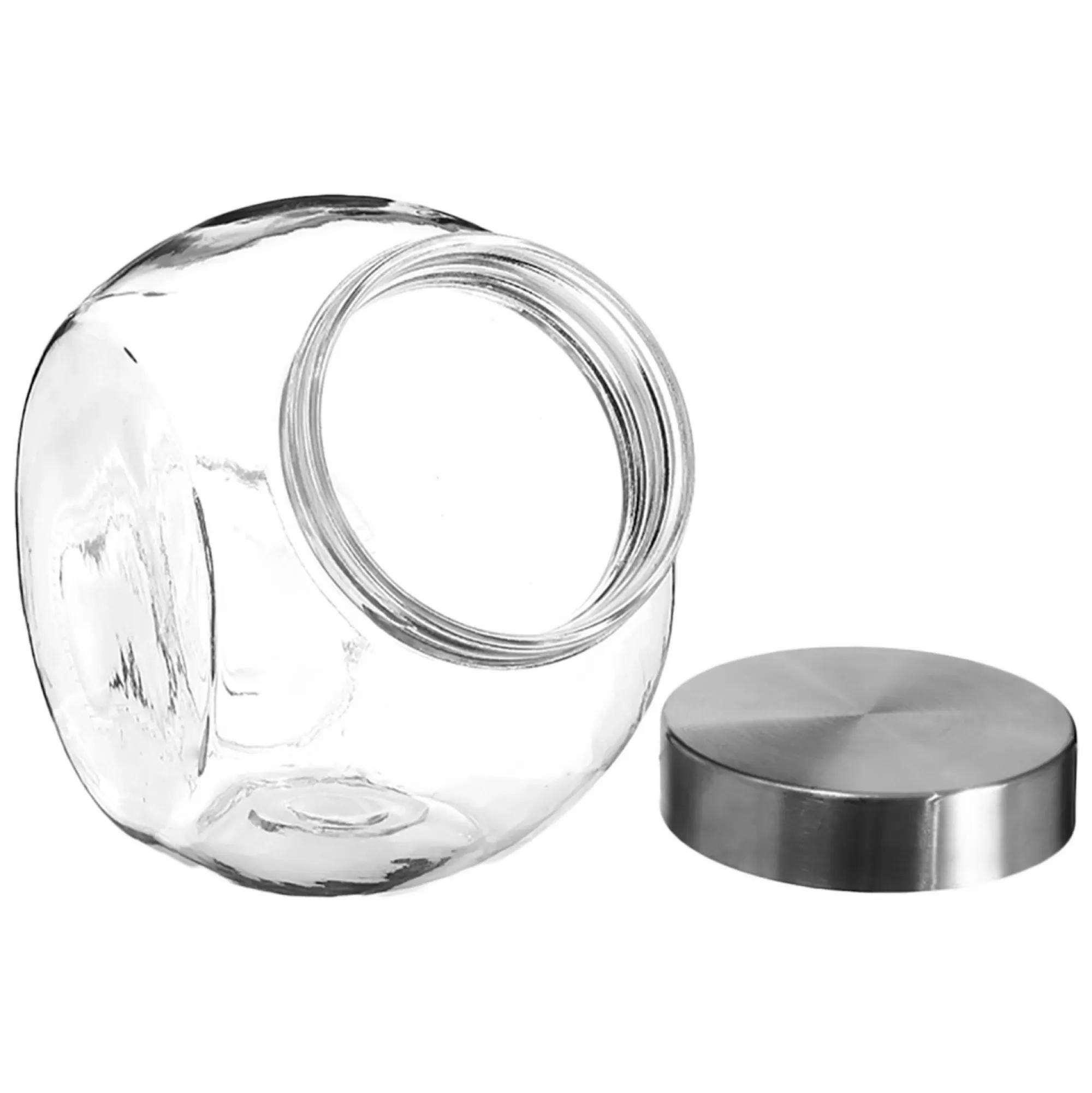 FIVE Conservation Et Rangement<Bocal penché 0.65L en verre et inox