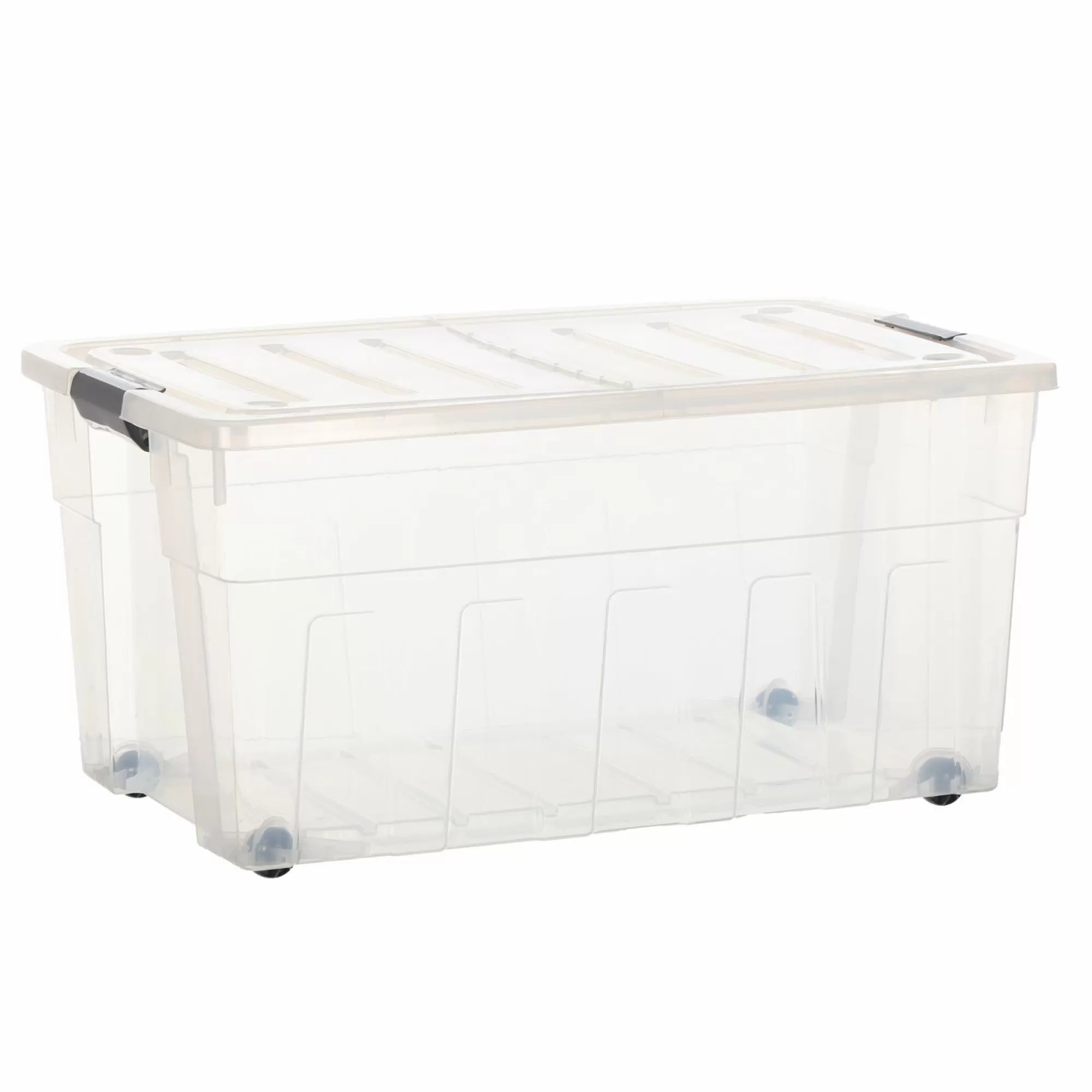 Stokomani Rangement<Boite de rangement à roulettes 120L