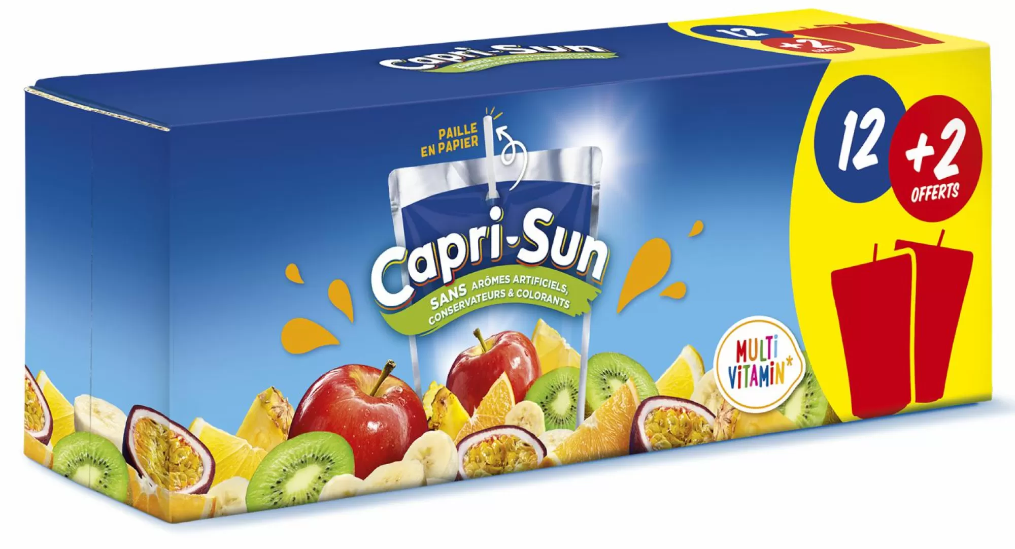 CAPRI SUN Boissons<Boîte de 12+2 Capri-Sun multi vitamines