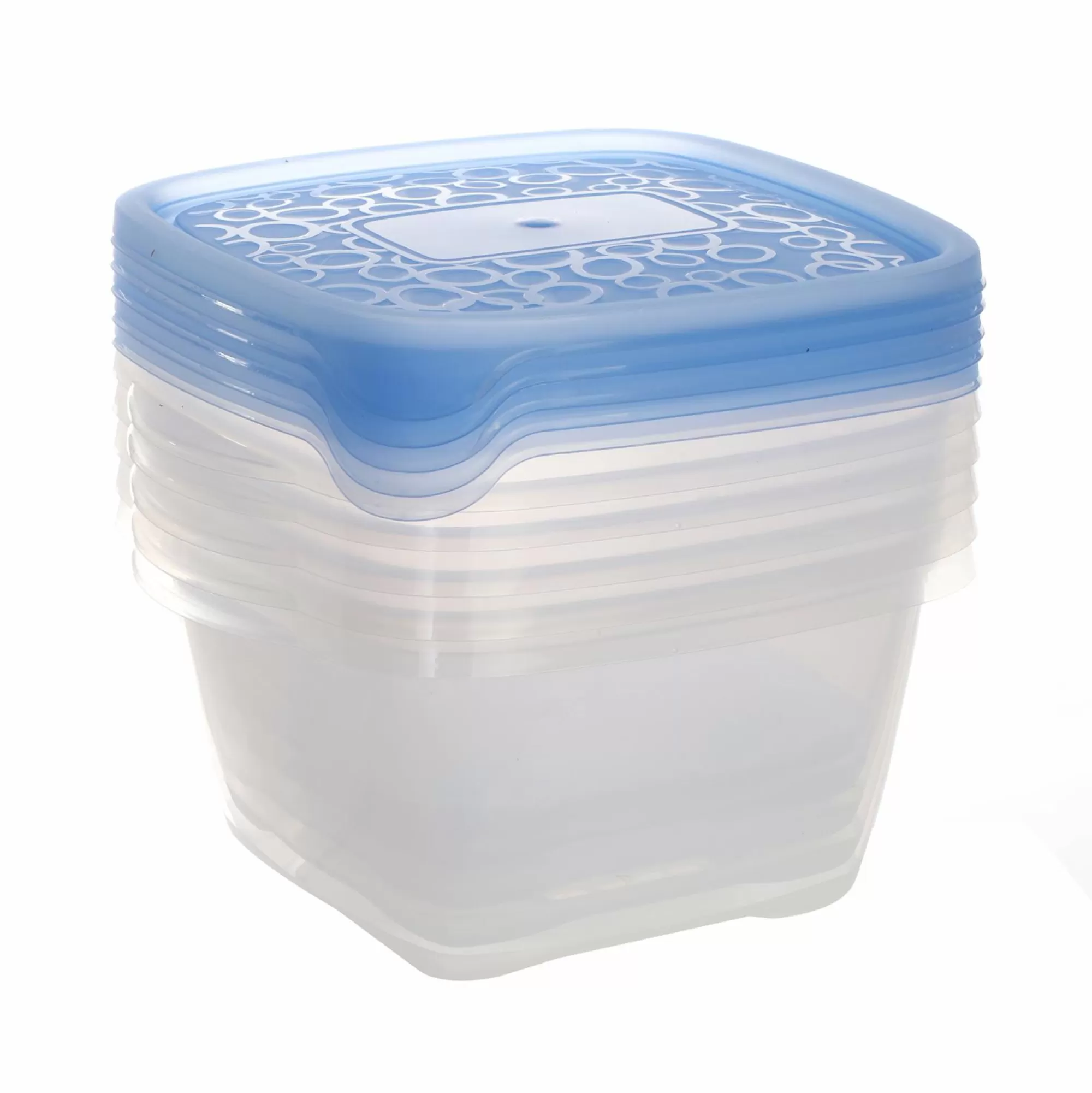 CURVER Conservation Et Rangement<5 boîtes carrées 1,1L en plastique