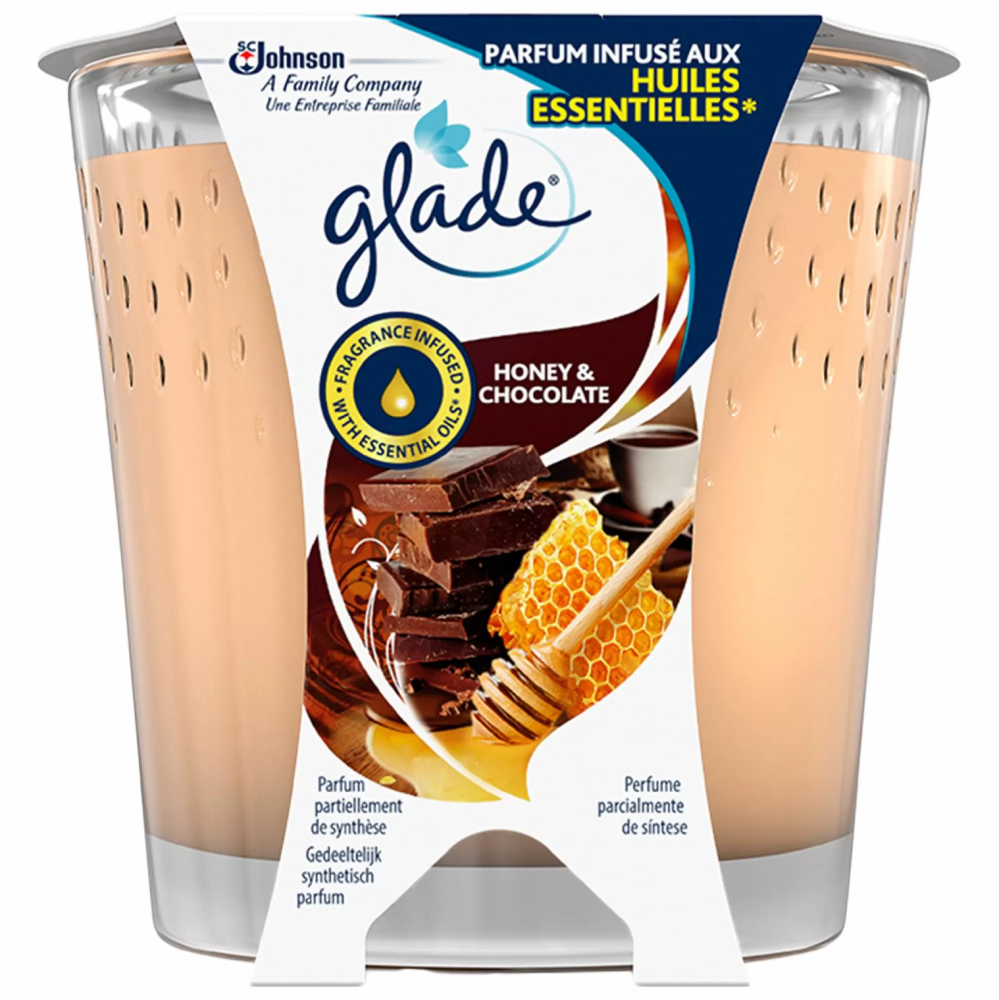 GLADE BY BRISE Produits Ménagers<Bougie parfumée chocolat et miel