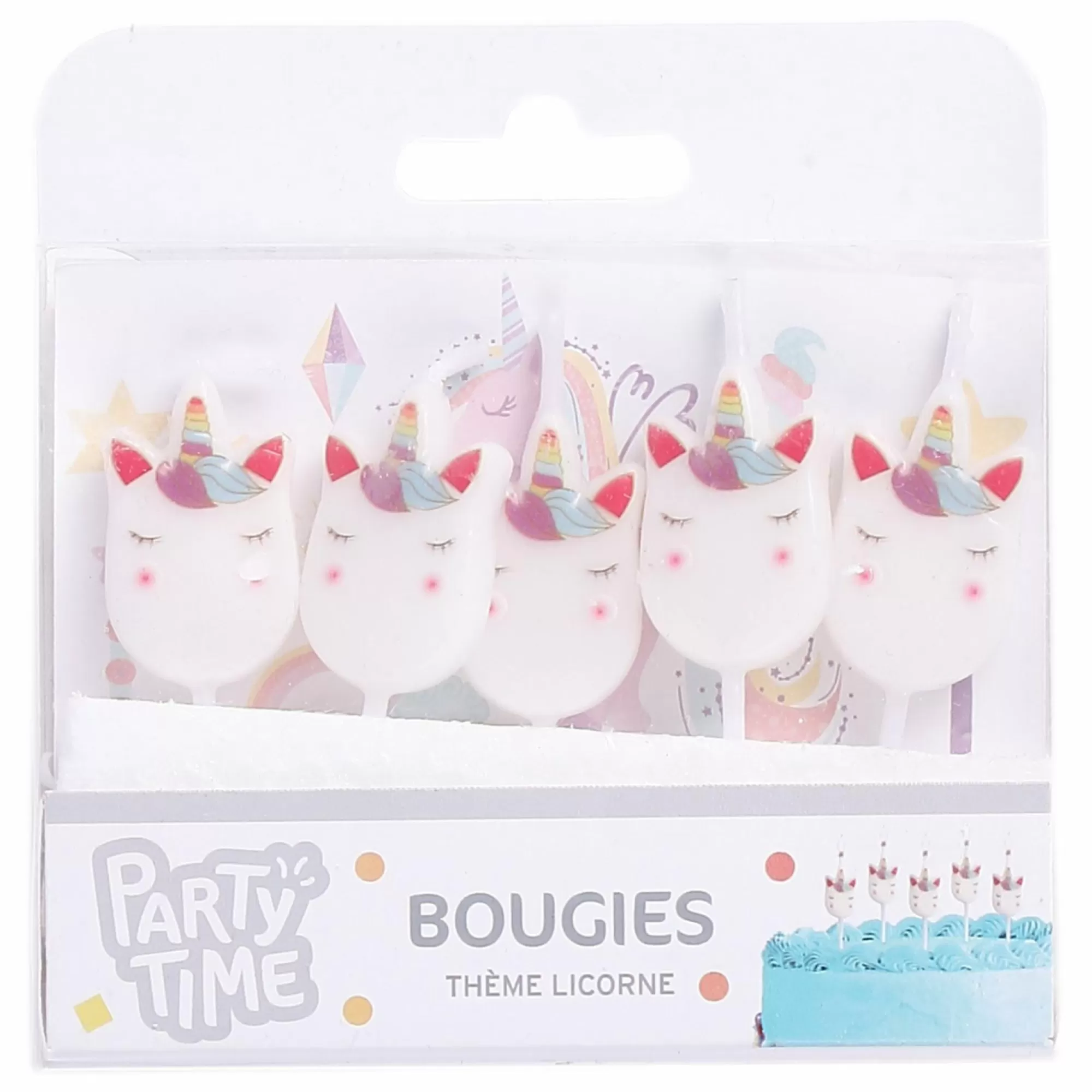 Stokomani Fêtes Et Cérémonies<5 bougies licorne