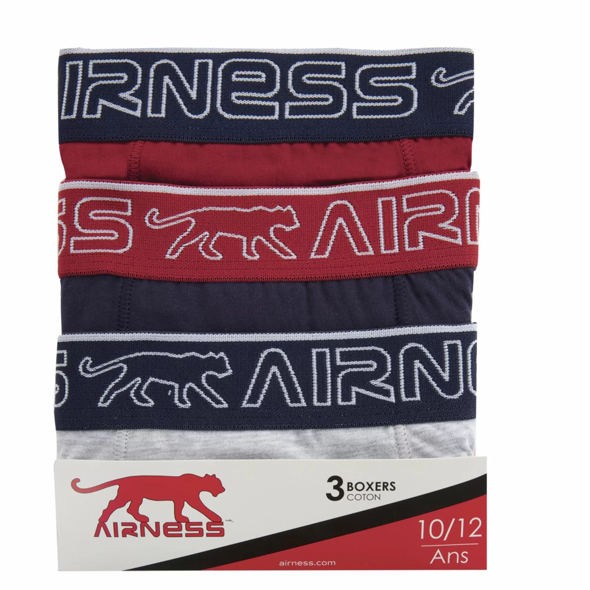 AIRNESS Sous-Vêtements Et Vêtements De Nuit<3 Boxers coton