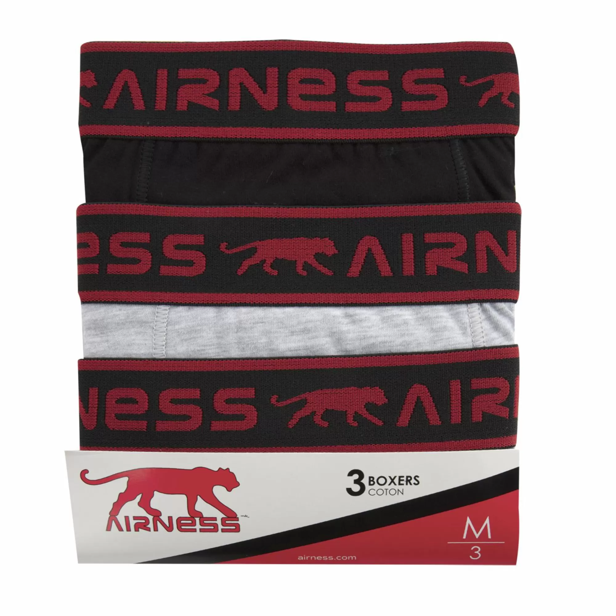 AIRNESS Sous-Vêtements Et Vêtements De Nuit<3 Boxers coton 6/16 ans