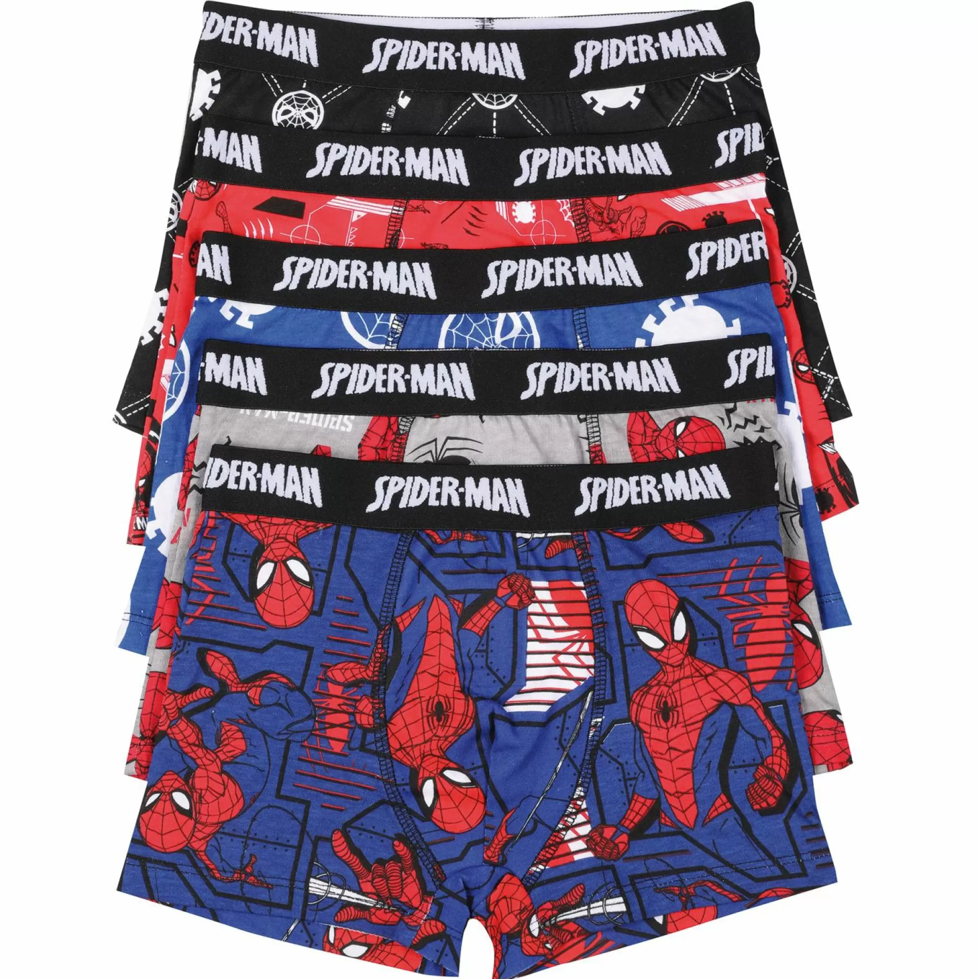 SPIDERMAN Sous-Vêtements Et Vêtements De Nuit<5 BOXERS COTON LICENCE BOITE Multicolore}