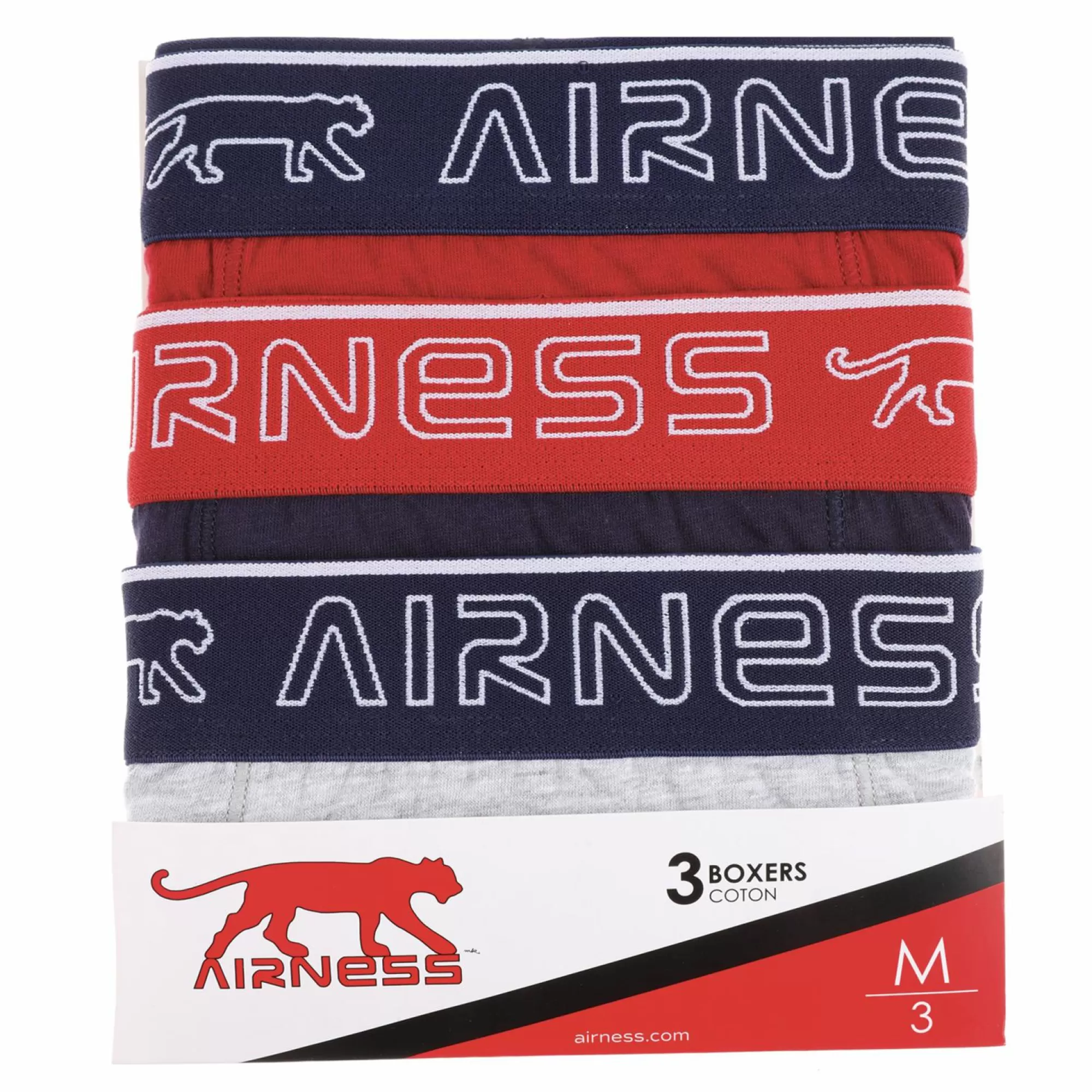 AIRNESS Sous-Vêtements Et Vêtements De Nuit<3 boxers couleurs