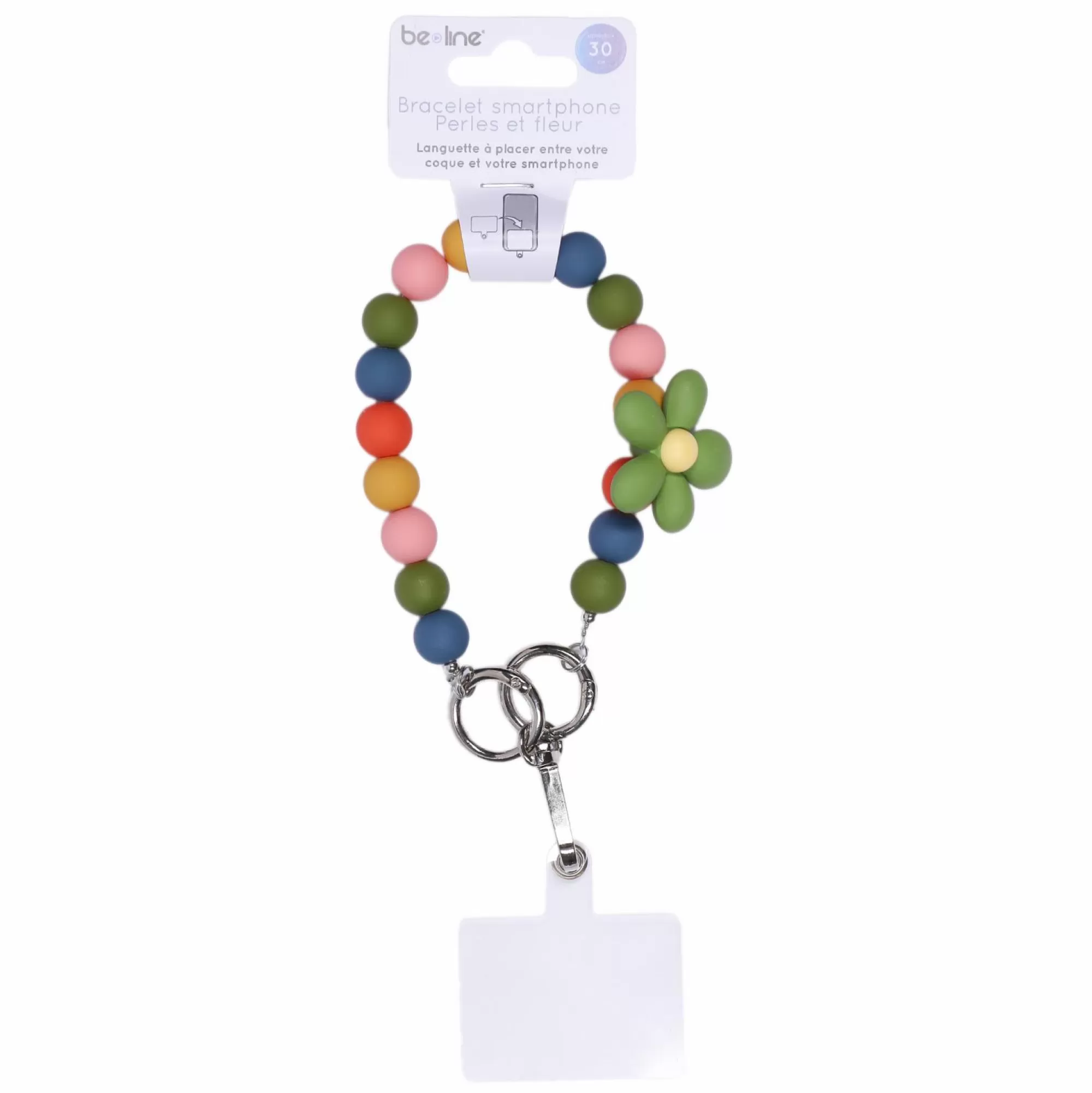 BE LINE Hightech Et Multimédia<Bracelet pour téléphone perles et fleur