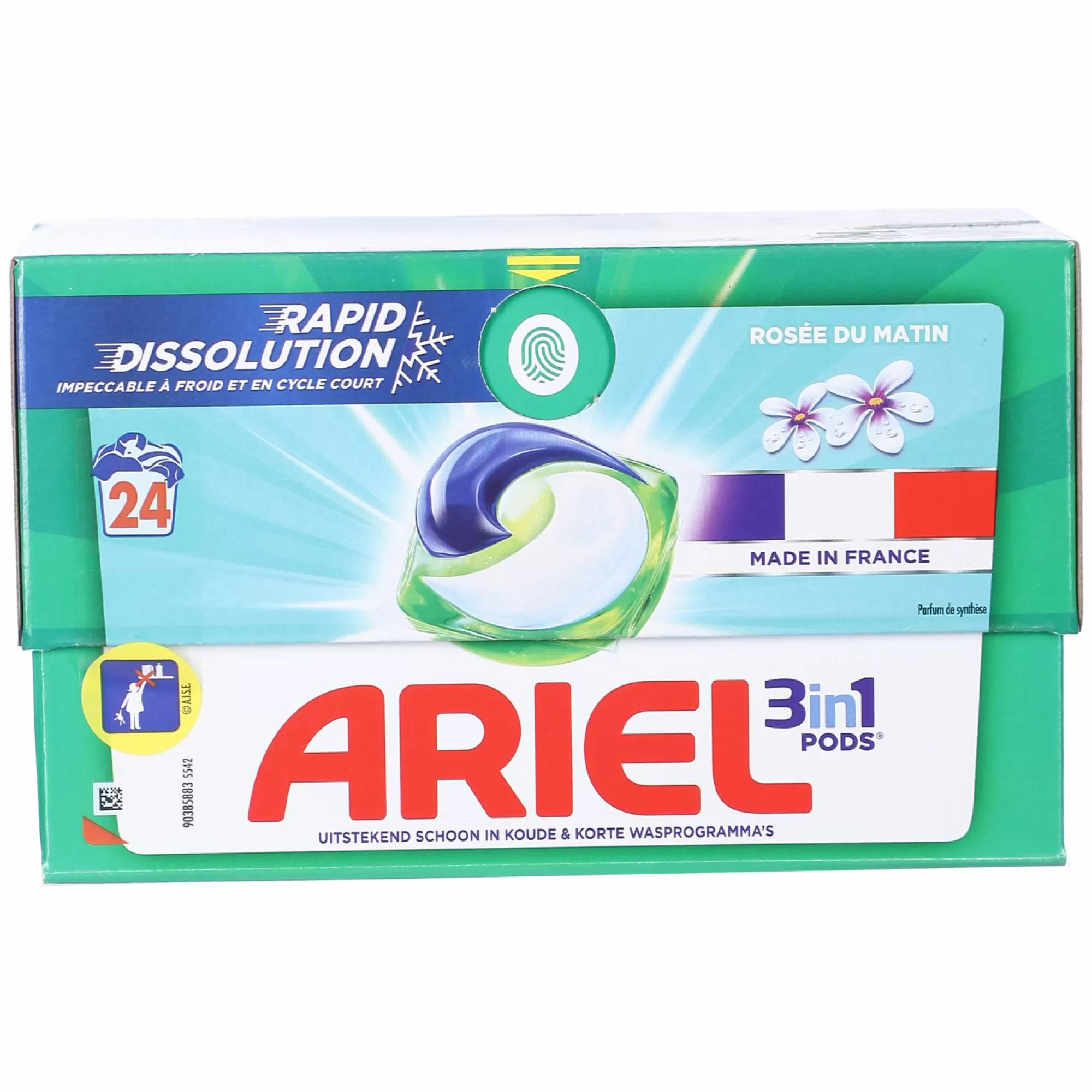 ARIEL Entretien Du Linge<24 capsules lessive 3 en 1 Morning dew