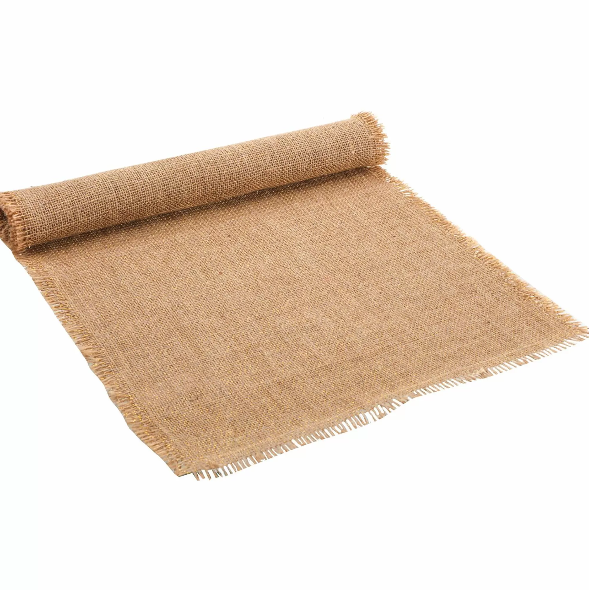 Stokomani Linge De Cuisine<Chemin de table en jute fil doré