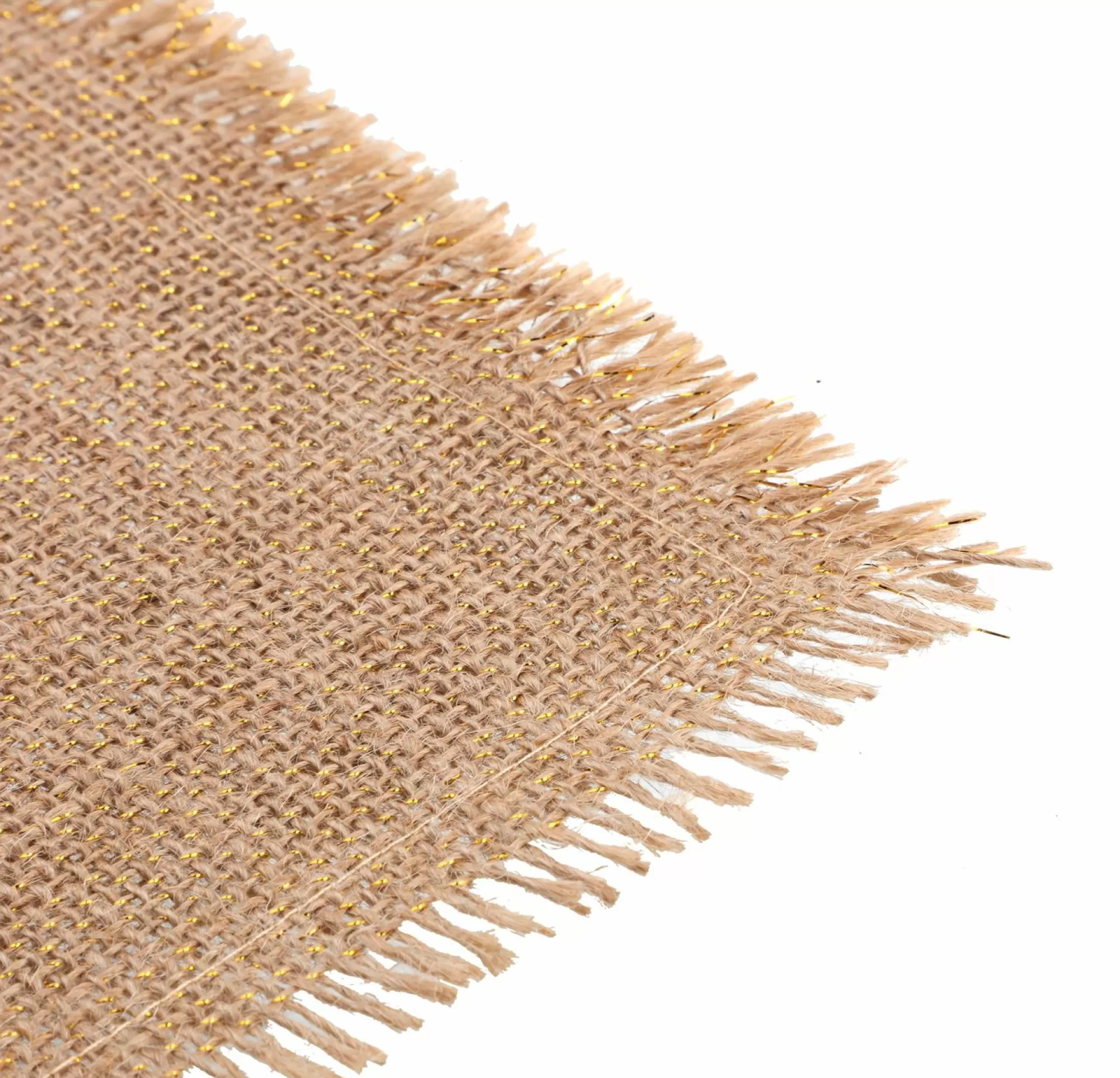 Stokomani Linge De Cuisine<Chemin de table en jute fil doré