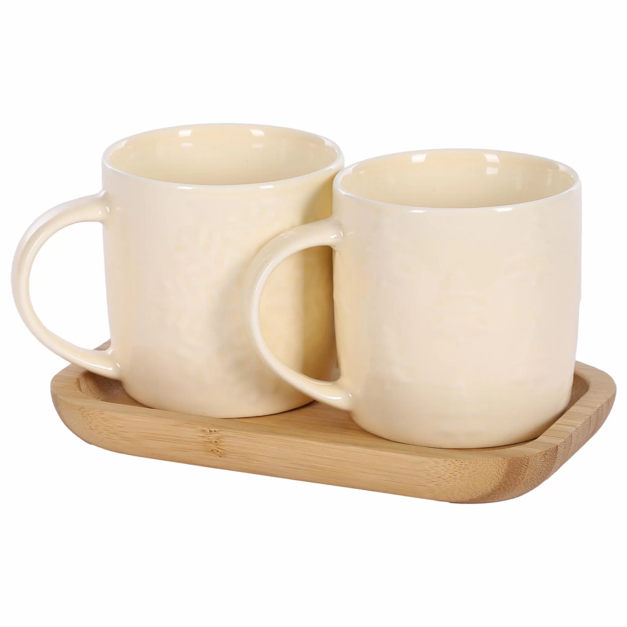 Stokomani Vaisselle Et Service<Coffret 2 mugs + plateau en bambou