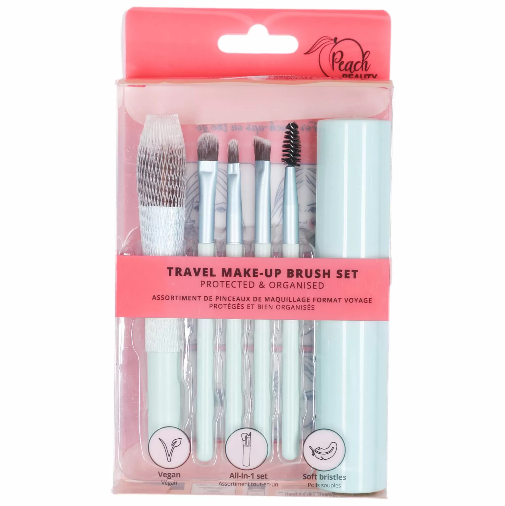 Stokomani Maquillage Et Ongles<Coffret 5 pinceaux de maquillage + étuis