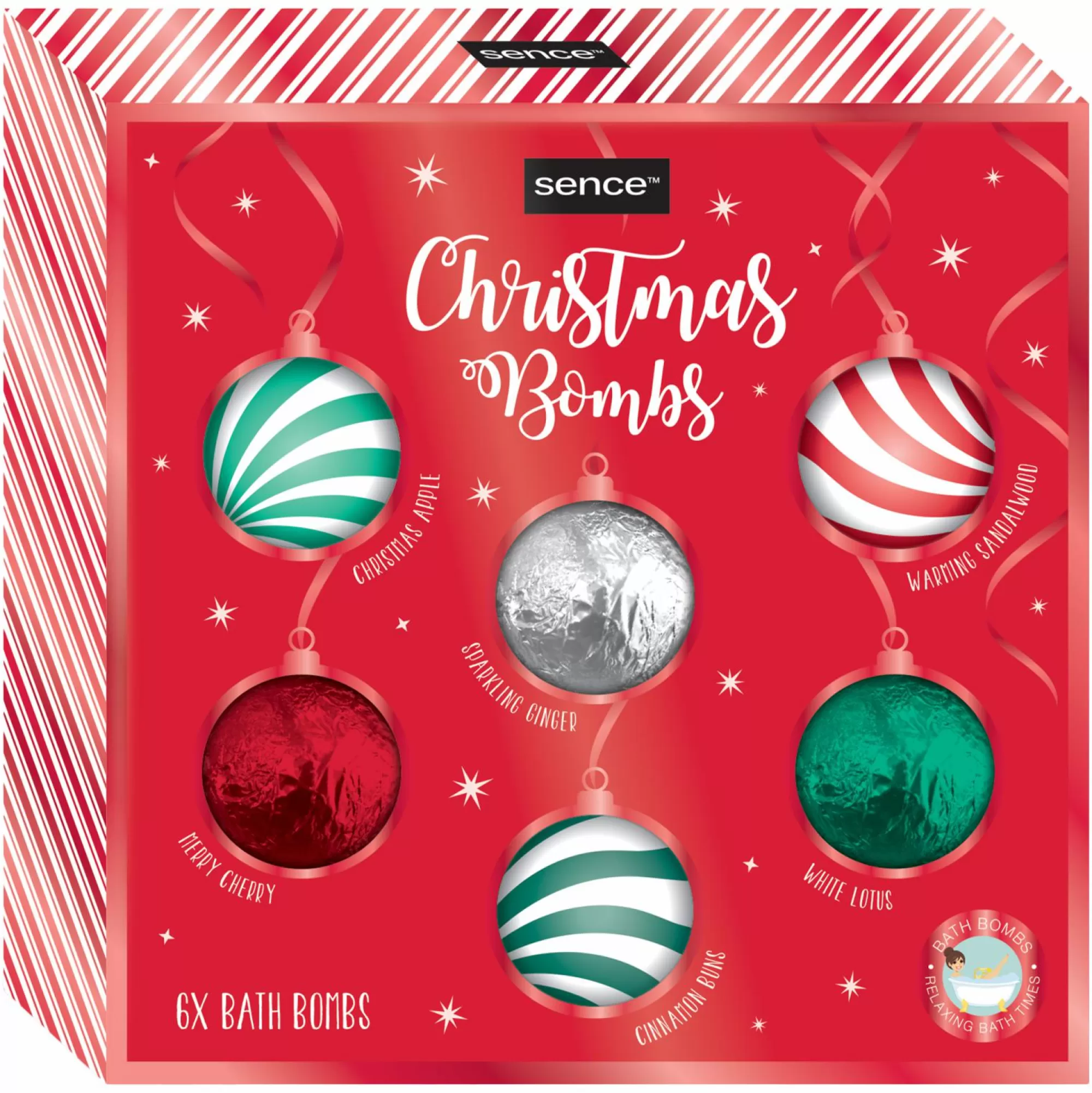 SENCE Coffrets Beauté Et Parfums<Coffret cadeau bombe de bain de Noël effervescente x6