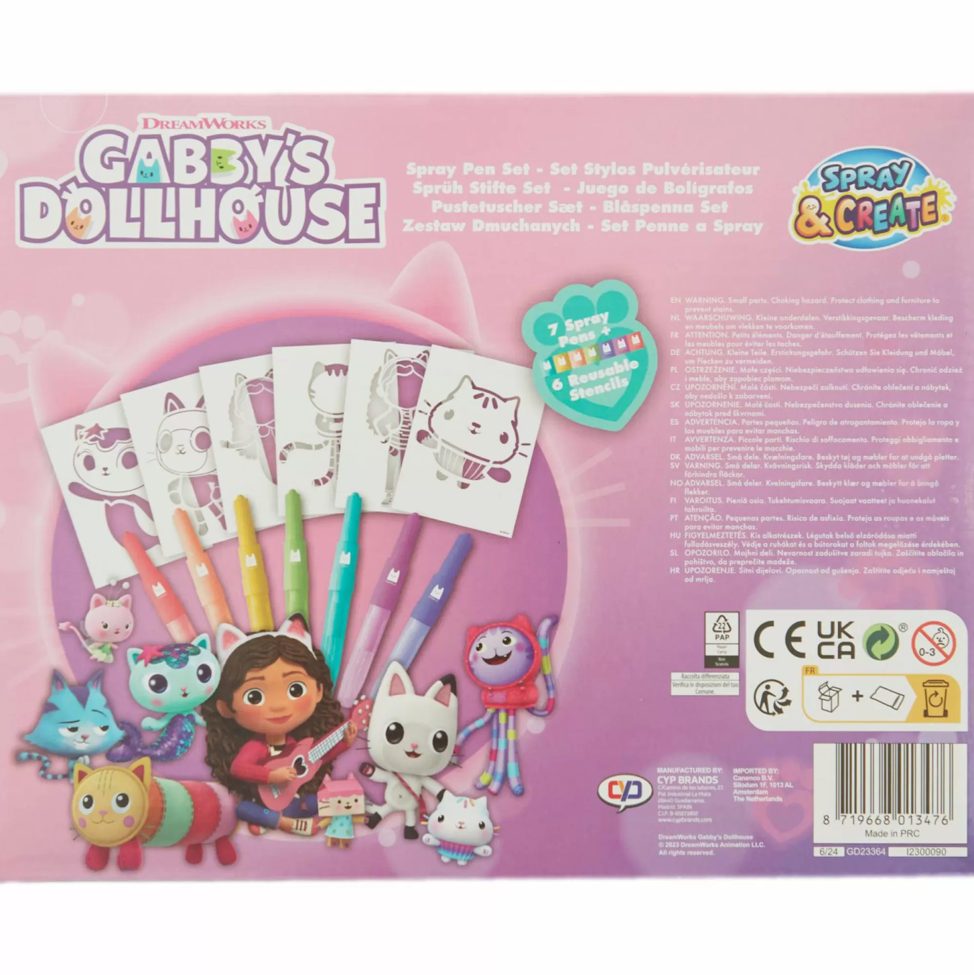 Stokomani Jouets À - De 20 Euros | Jouet<Coffret de feutres à souffler Gabby's Dollehouse