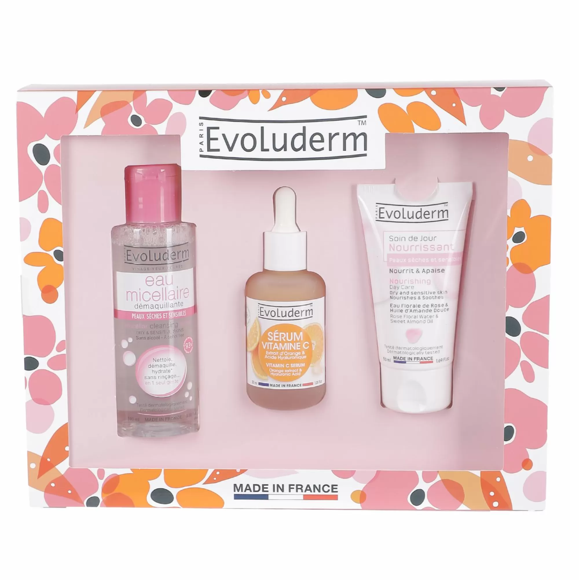 EVOLUDERM Coffrets Beauté Et Parfums<Coffret eau micellaire + sérum vitamine C + Soin de jour