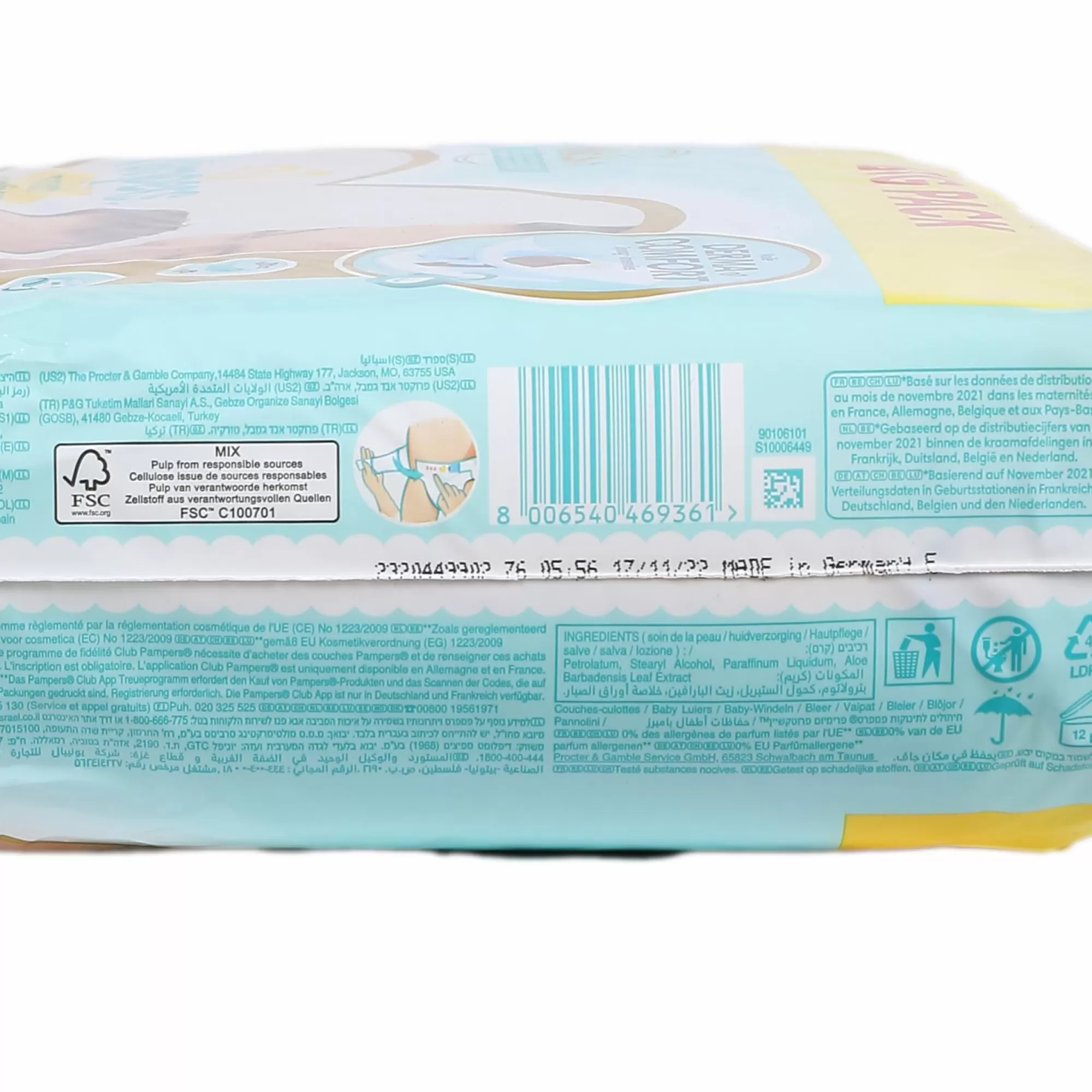 PAMPERS Soin Bébé<76 couches protection premium Taille 2 - 4/8kg