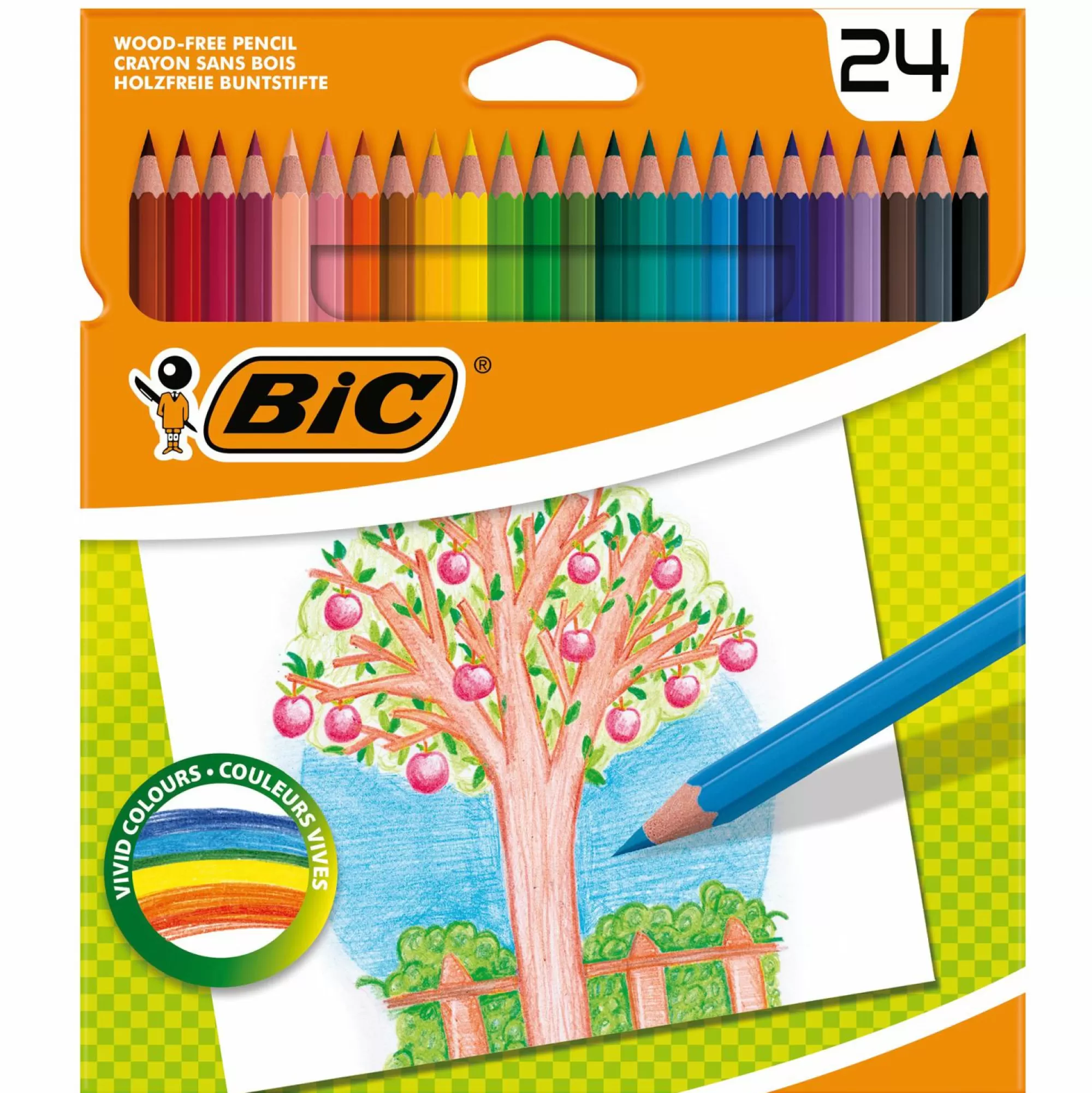 BIC Papeterie Et Bureau<24 crayons de couleur