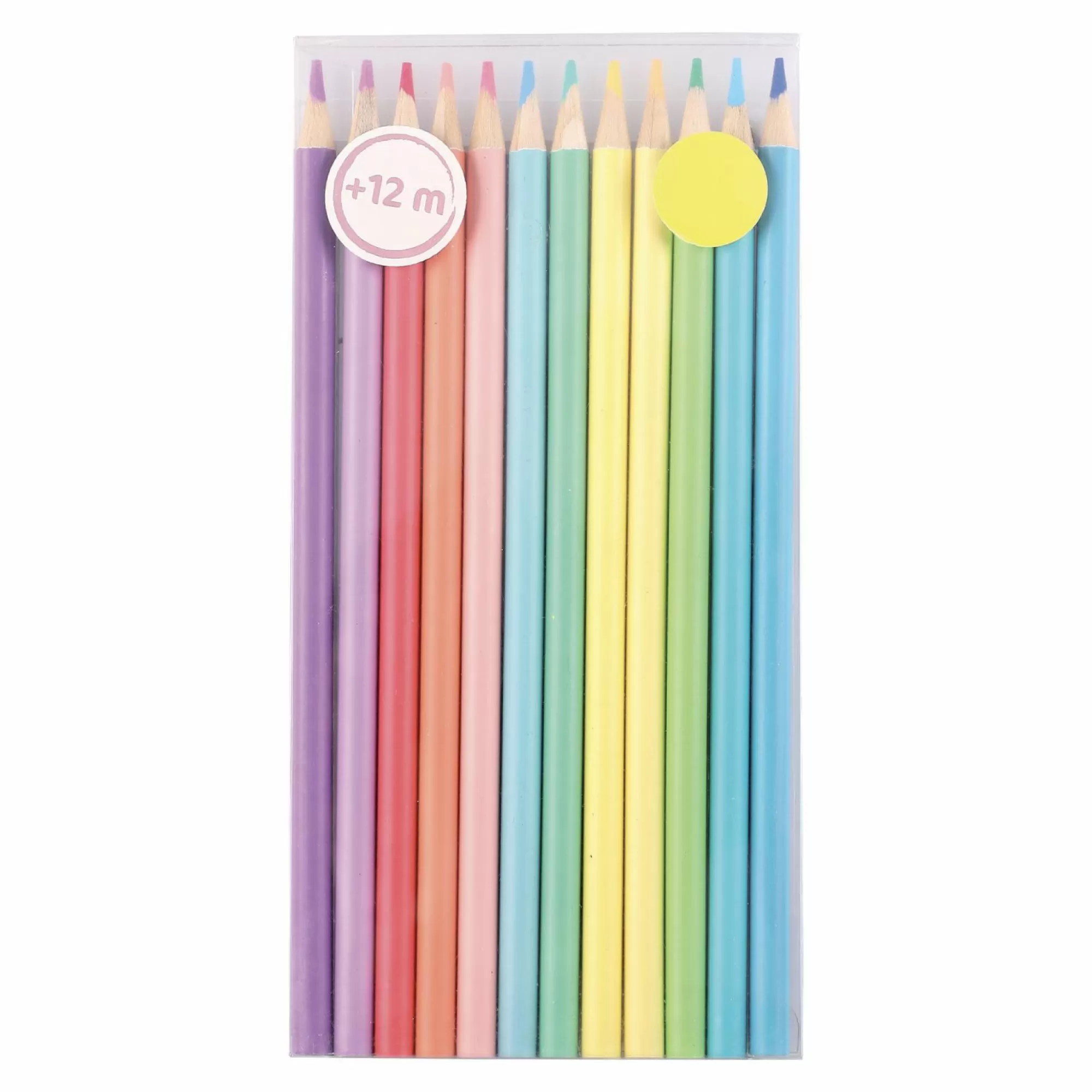 2 BE S KOOL Papeterie Et Bureau<12 crayons de couleur pastel