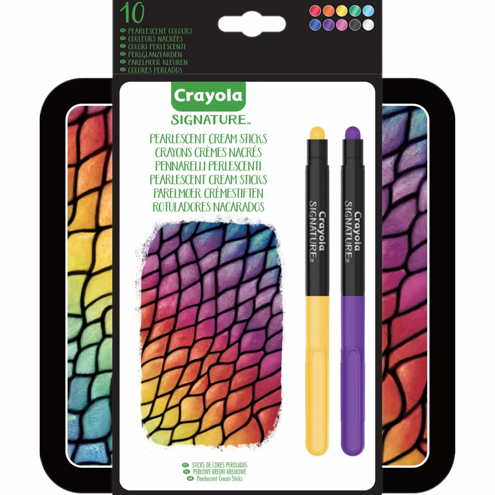 CRAYOLA Loisirs Créatifs<10 crayons de couleurs crèmes nacrés signature