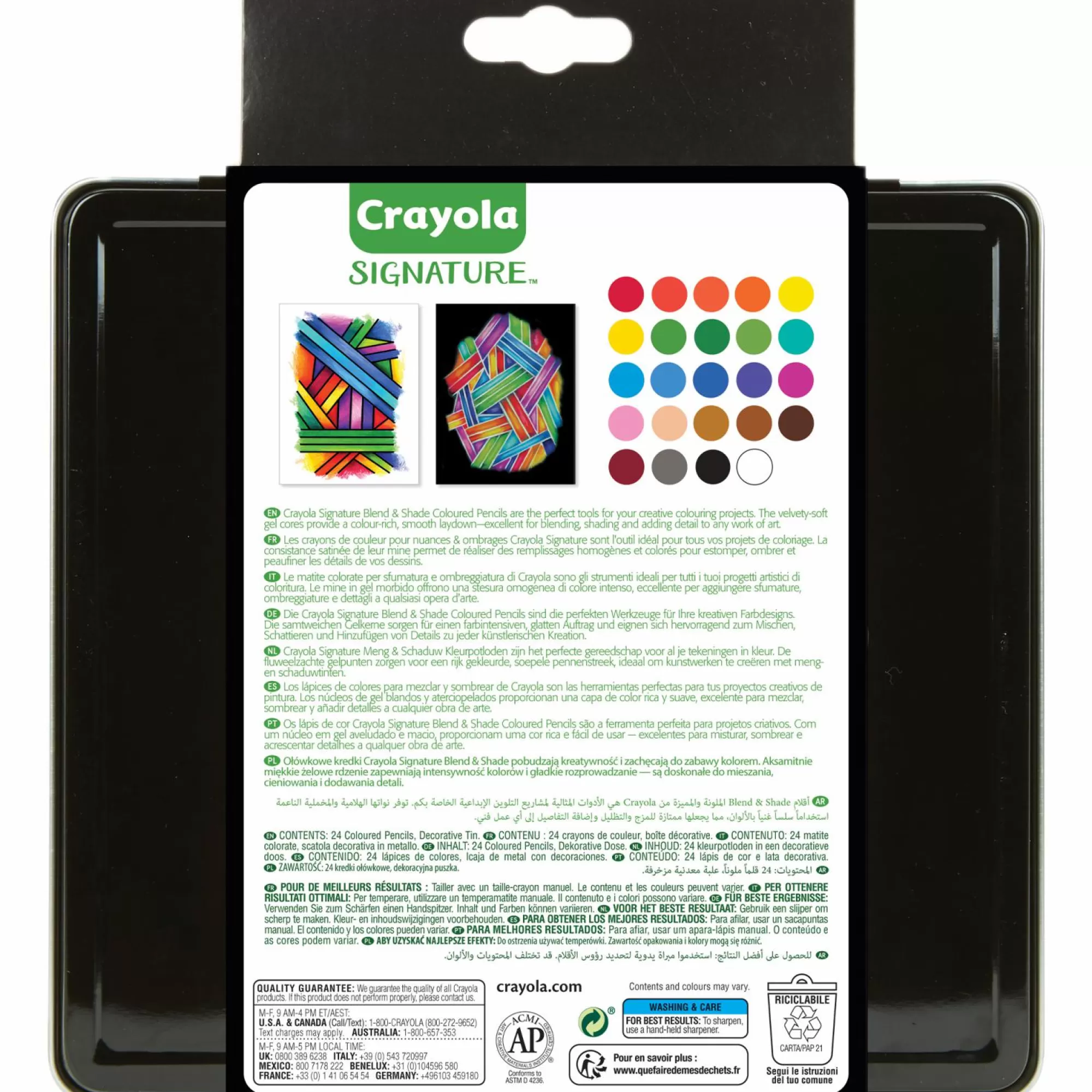 CRAYOLA Loisirs Créatifs<24 crayons de couleurs signature