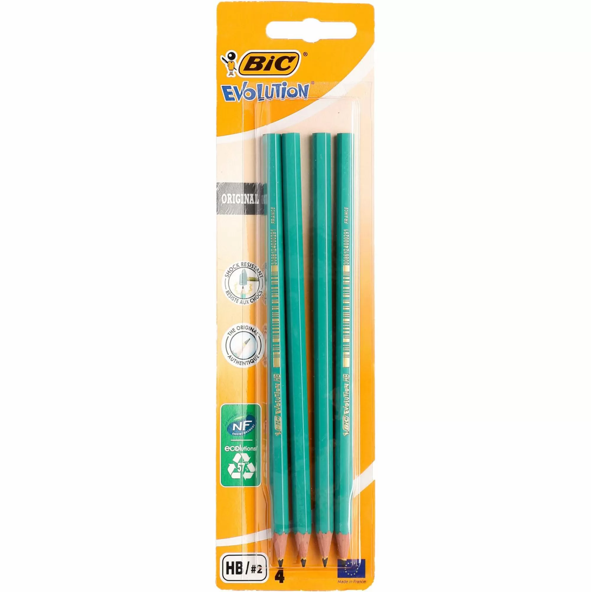 BIC Papeterie Et Bureau<4 crayons graphites évolution HB