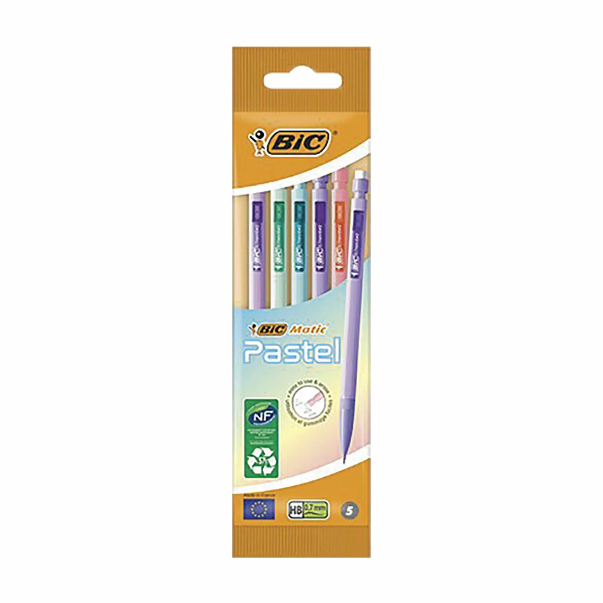 BIC Papeterie Et Bureau<5 crayons porte-mines pastel