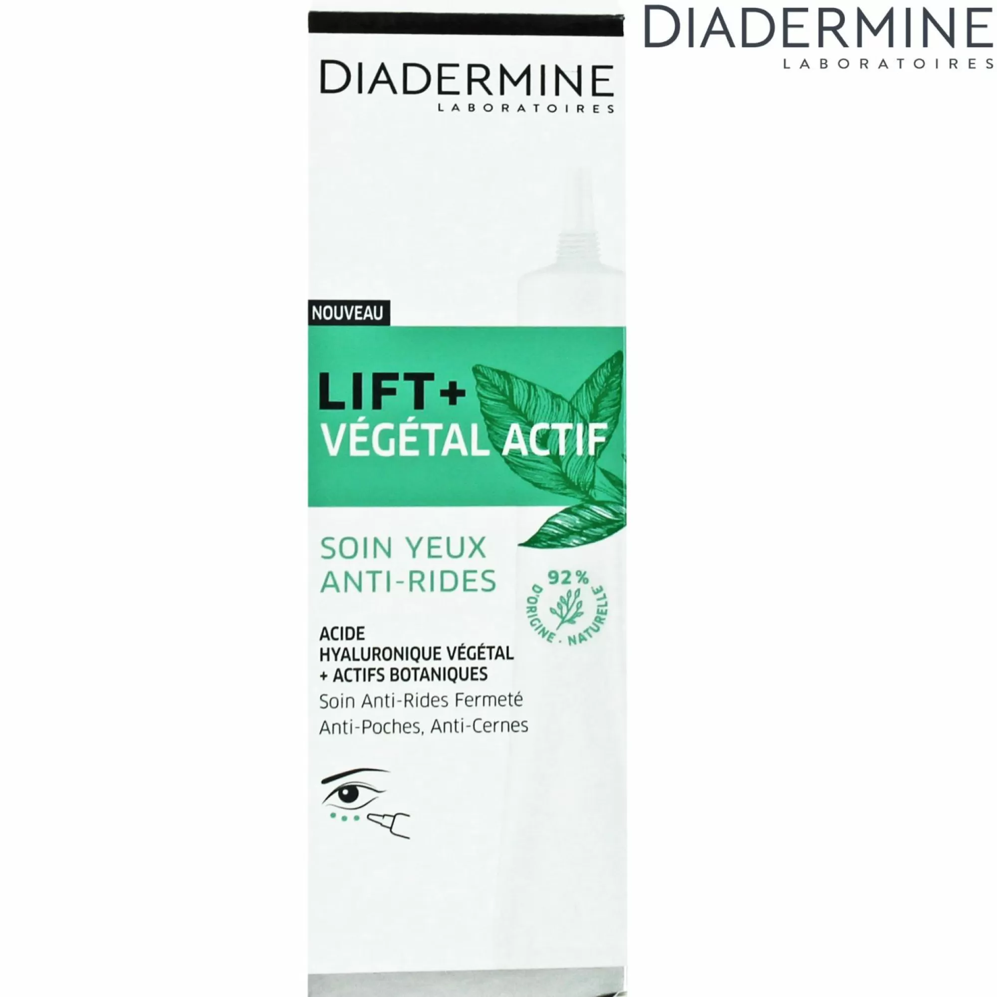 DIADERMINE Visage<CREME SOIN YEUX ANTI AGE LIFT + VEGETAL ACTIF -