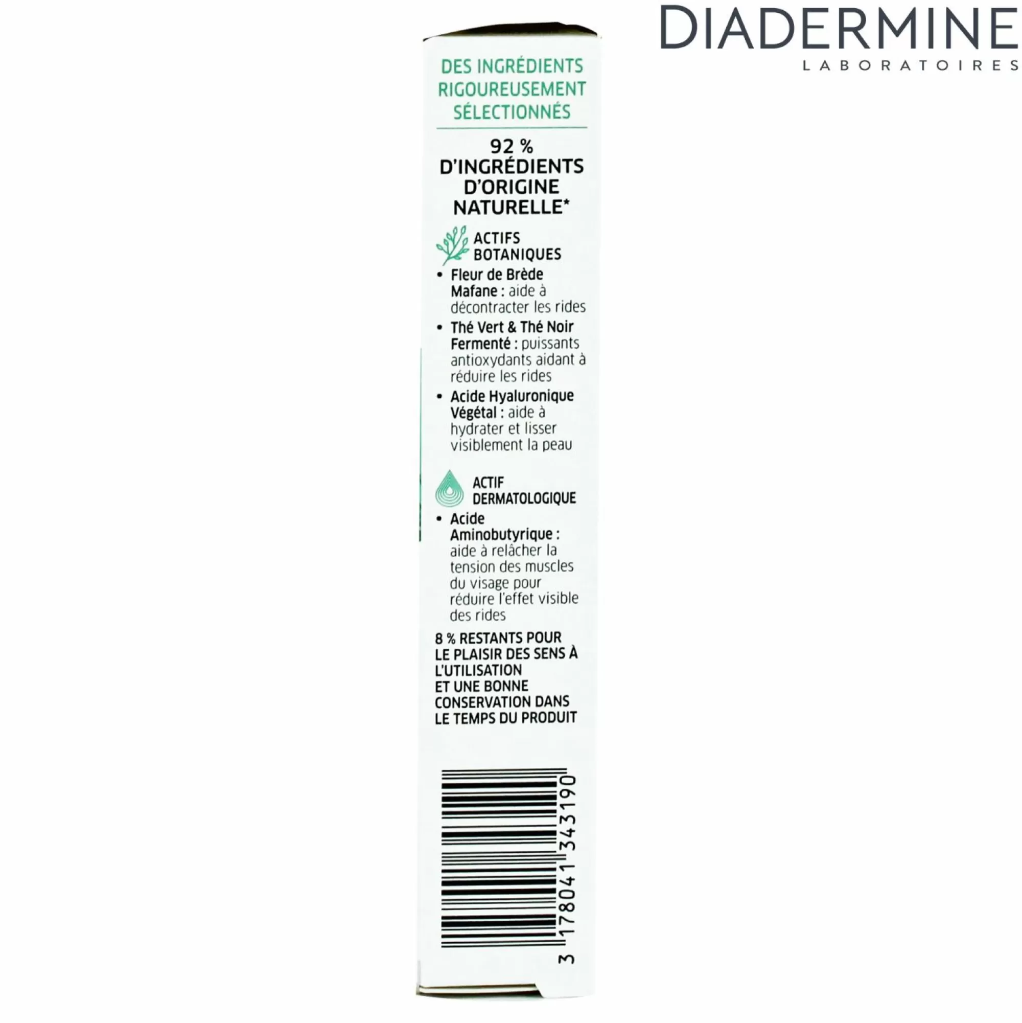 DIADERMINE Visage<CREME SOIN YEUX ANTI AGE LIFT + VEGETAL ACTIF -