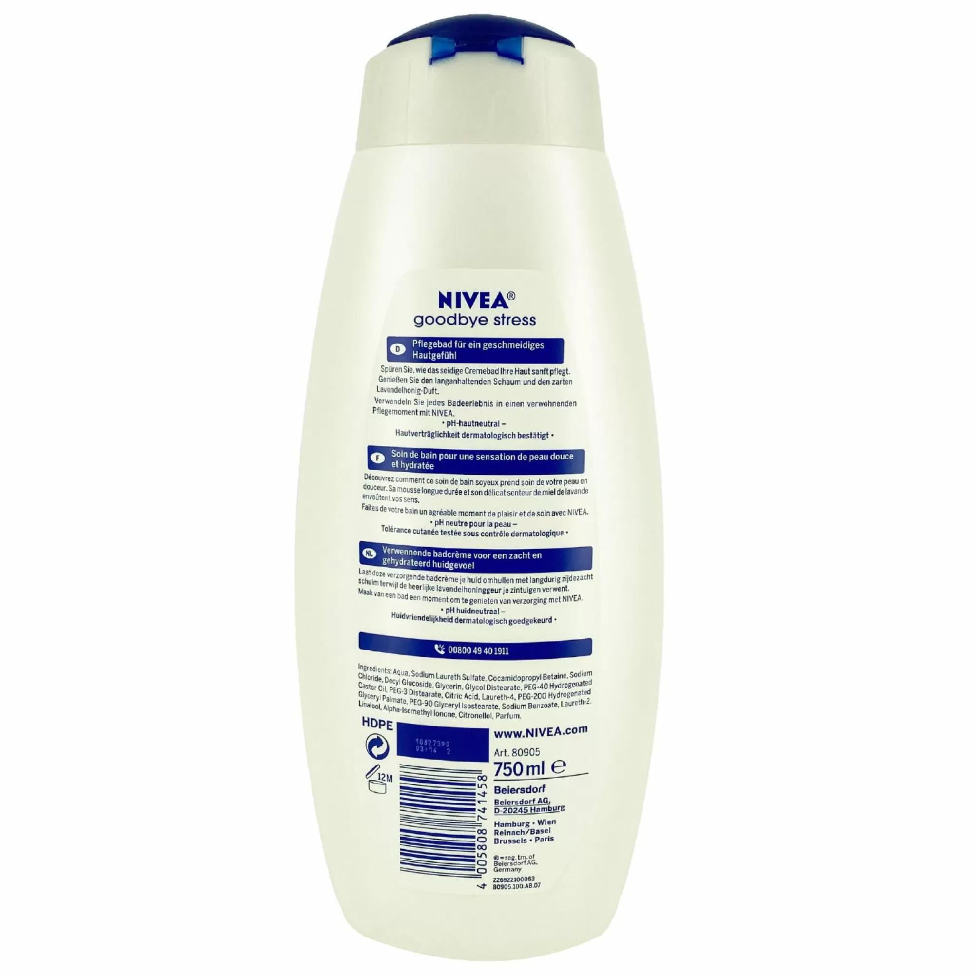 NIVEA Hygiène<Crème de douche goodbye stress