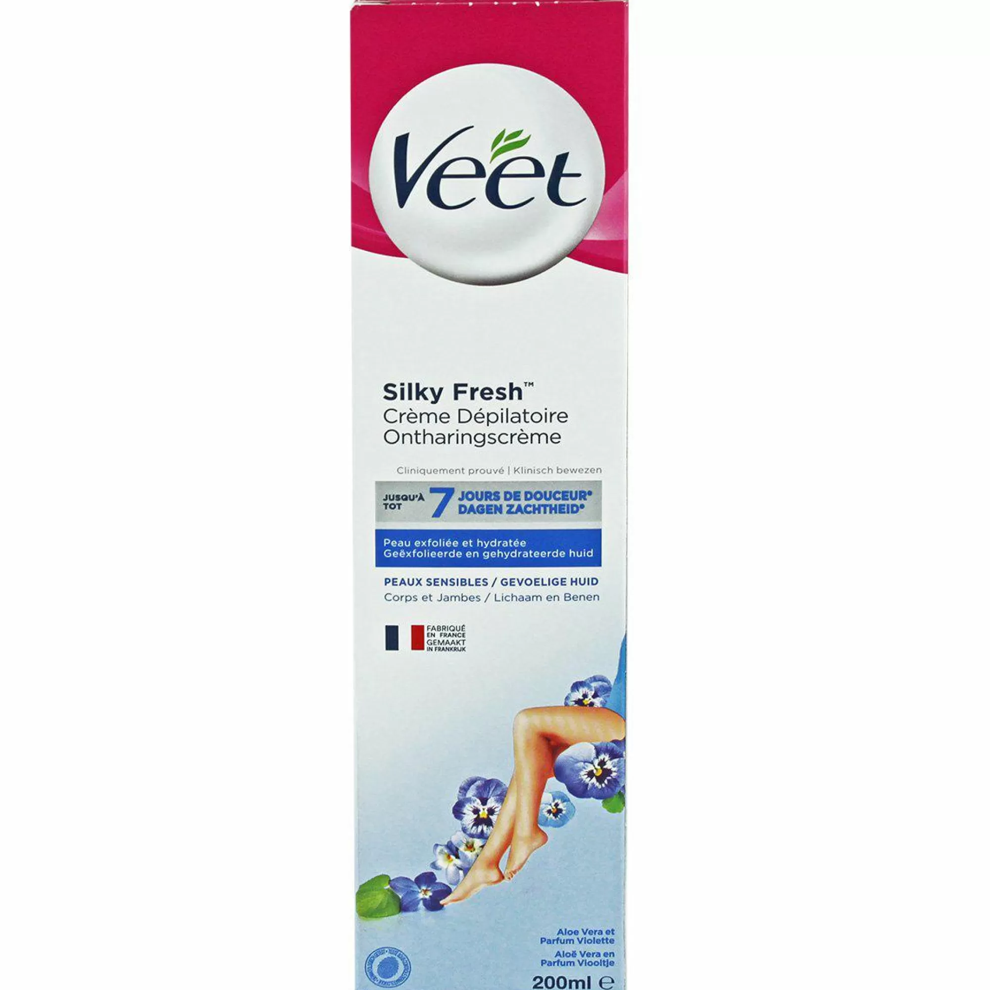 VEET Hygiène<Créme dépilatoire peaux sensibles aloé vera