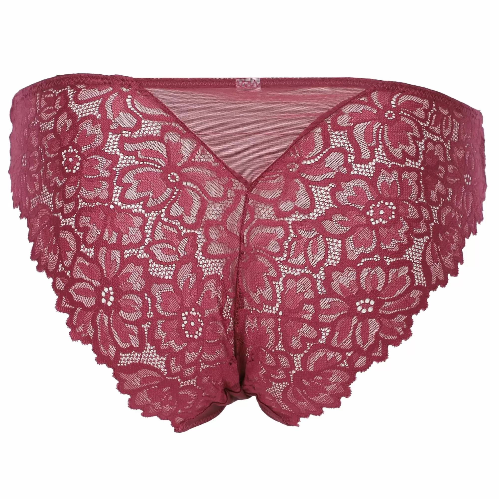 LA CITY Lingerie Et Vêtements De Nuit<Culotte dentelle et satin cassis Rouge