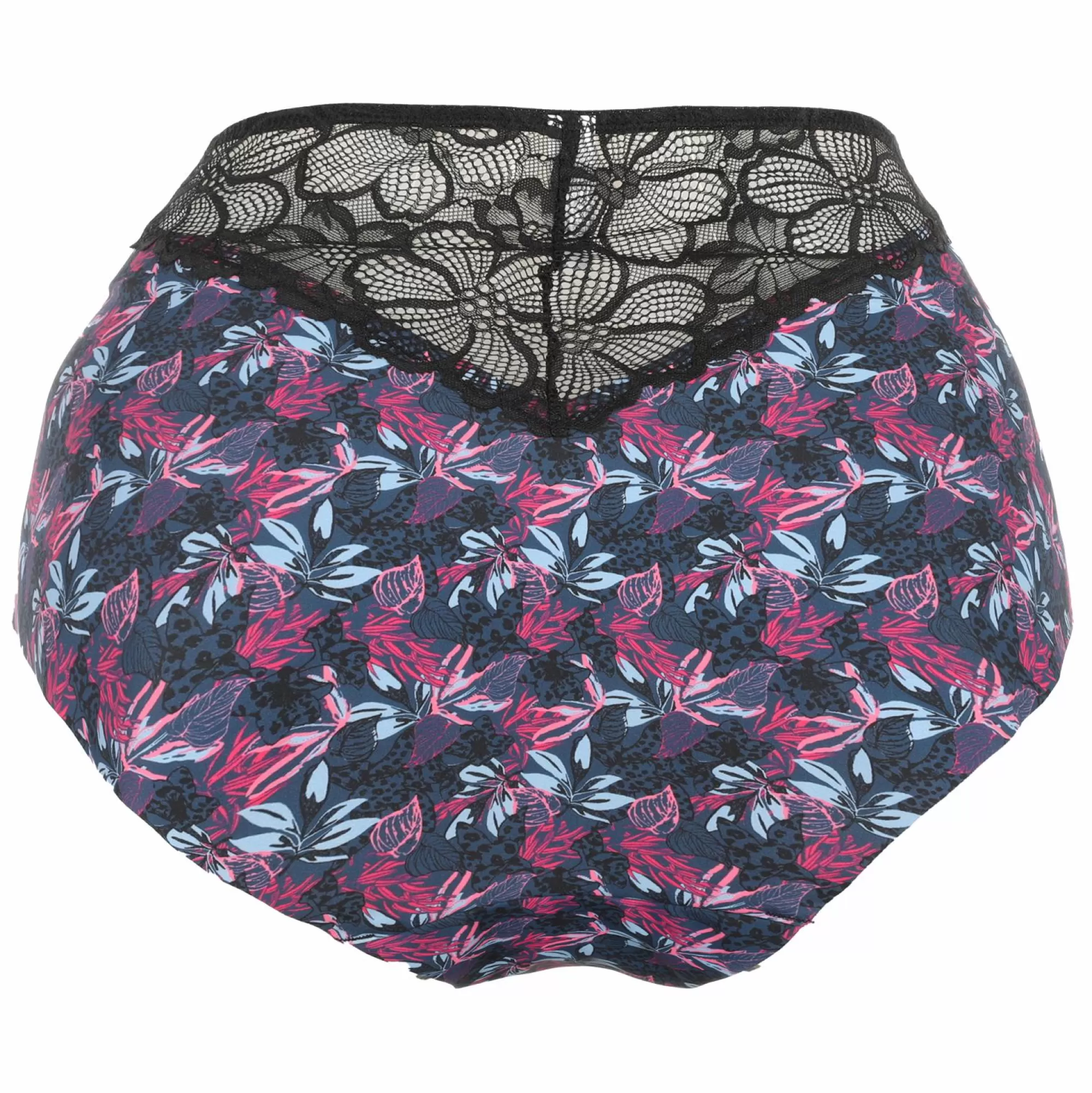 SEDUCCIA Lingerie Et Vêtements De Nuit<Culotte en dentelle fleurie noire et e Bleu