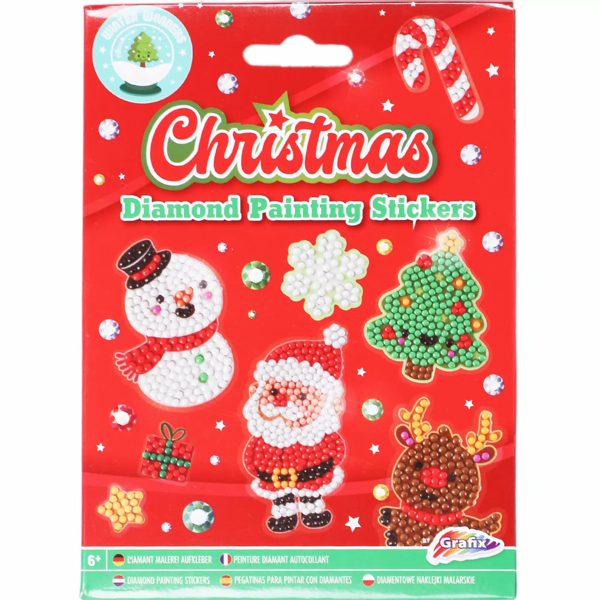 Stokomani Jouet | Loisirs Créatifs<Diamond painting stickers Noël 12 pièces