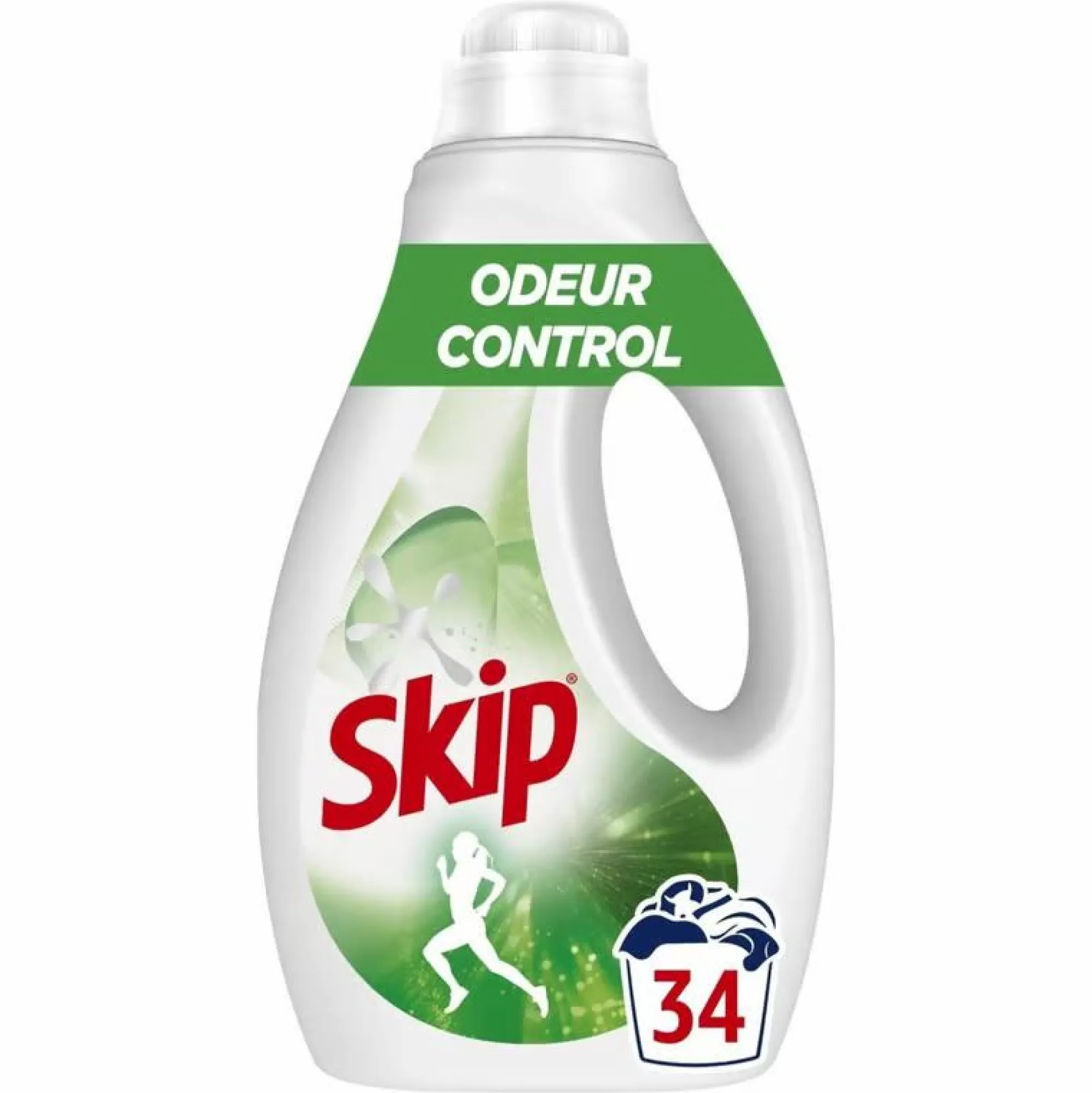 SKIP Entretien Du Linge<34 doses de lessive liquide odeur contrôle