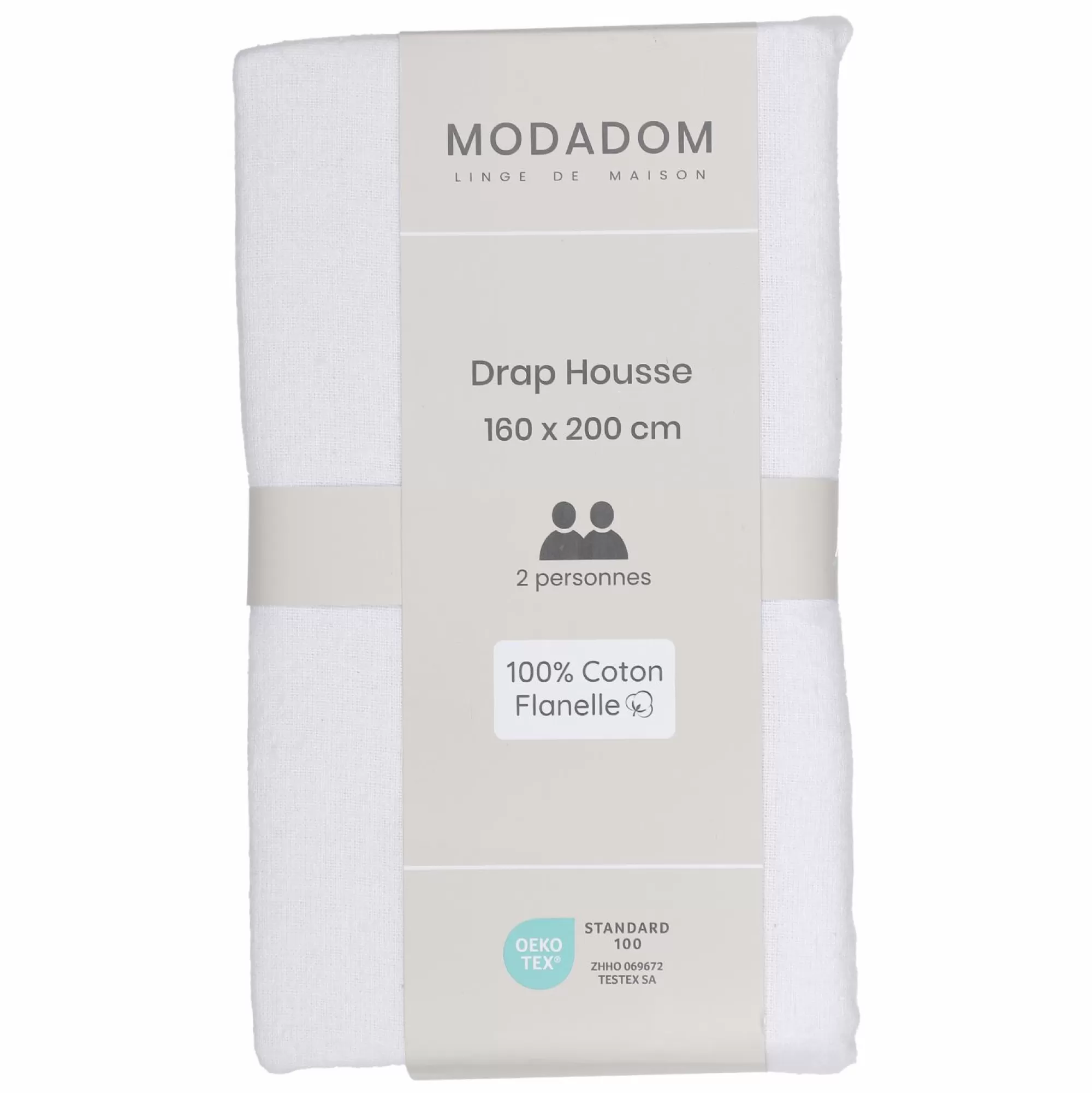 Stokomani Linge De Chambre<Drap housse 160x200cm 100% coton