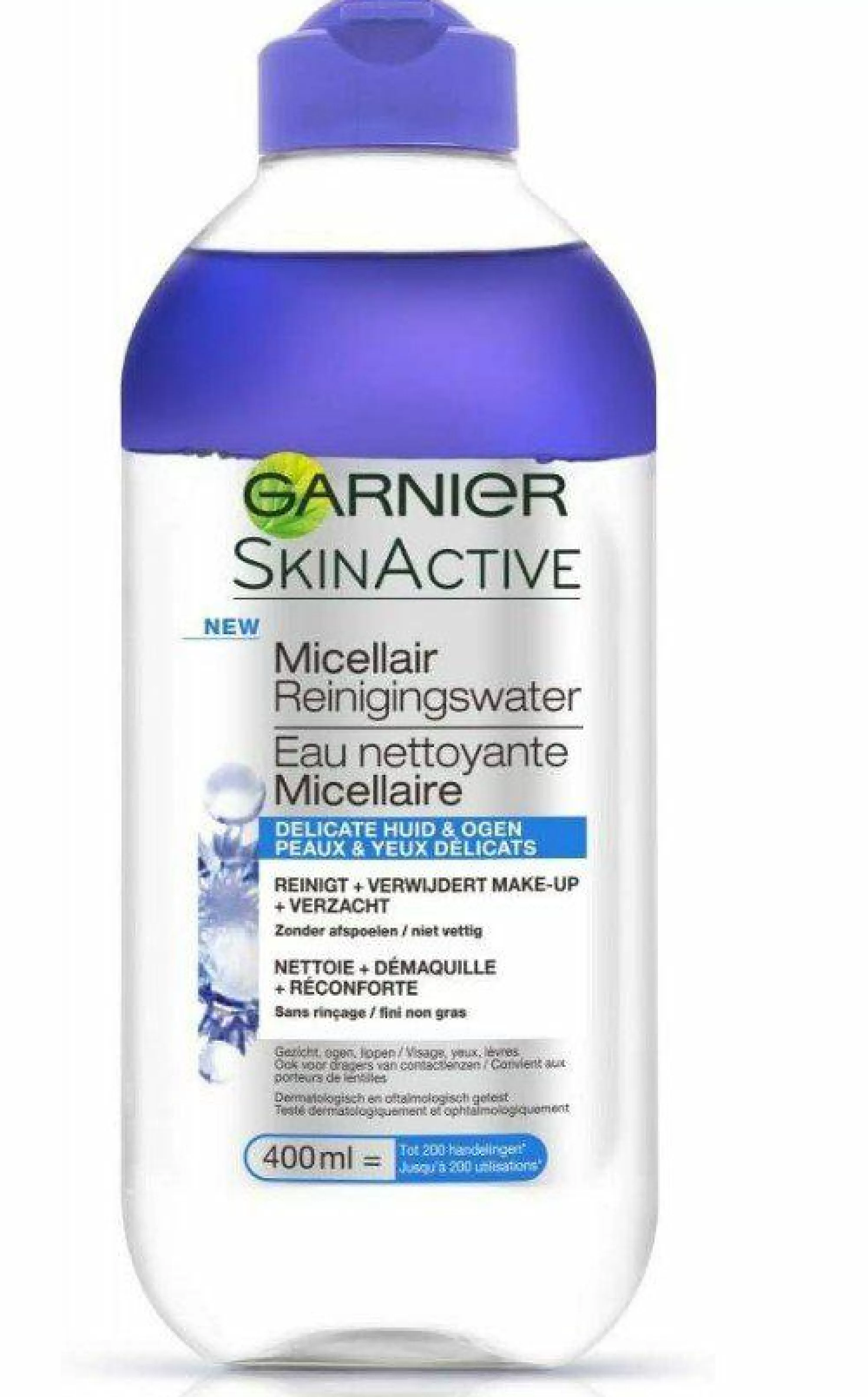 SKIN ACTIVE Visage<Eau nettoyante micellaire peaux et yeux sensibles