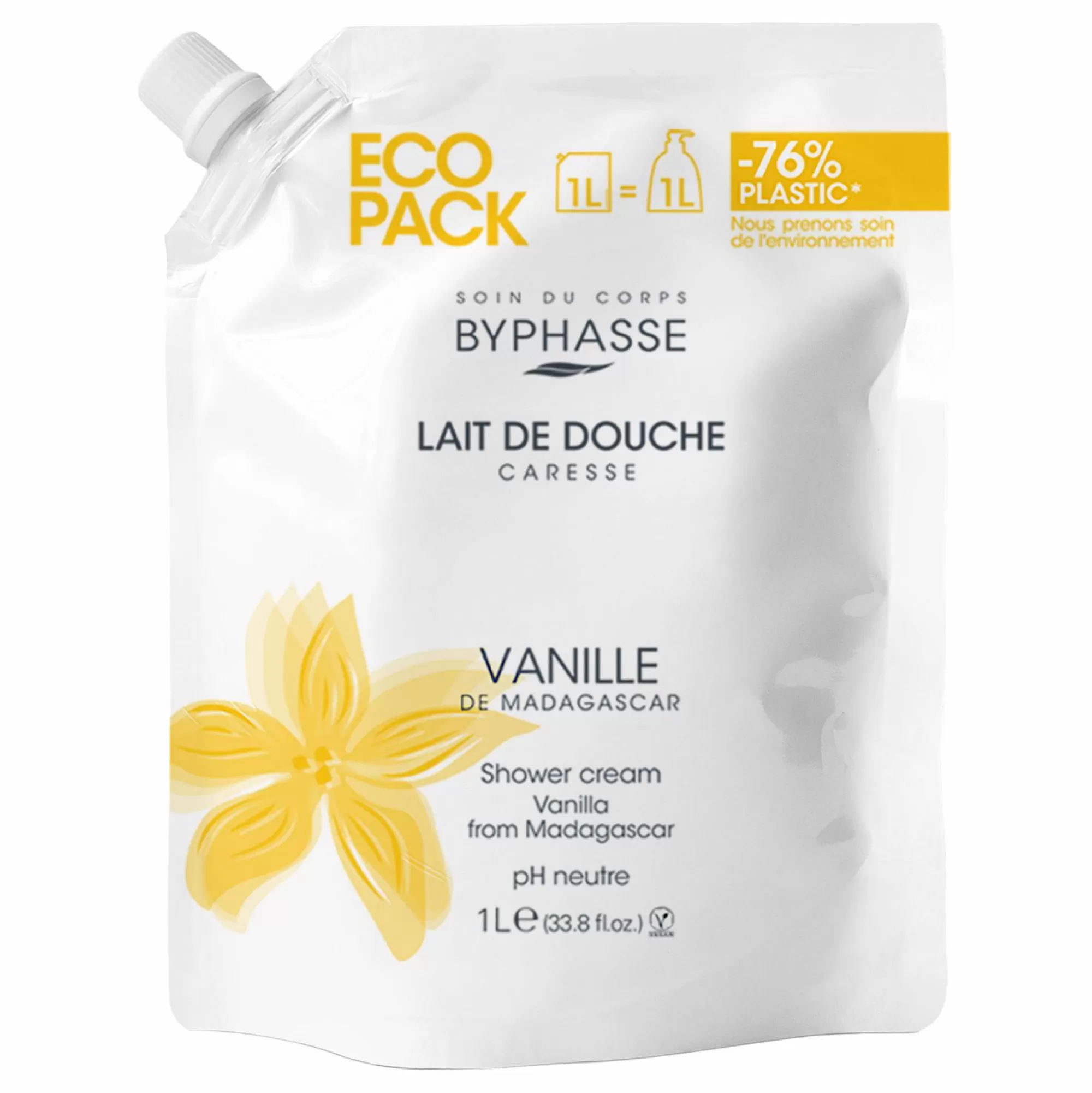 BYPHASSE Hygiène<Ecopack Lait de douche Vanille de Madagascar