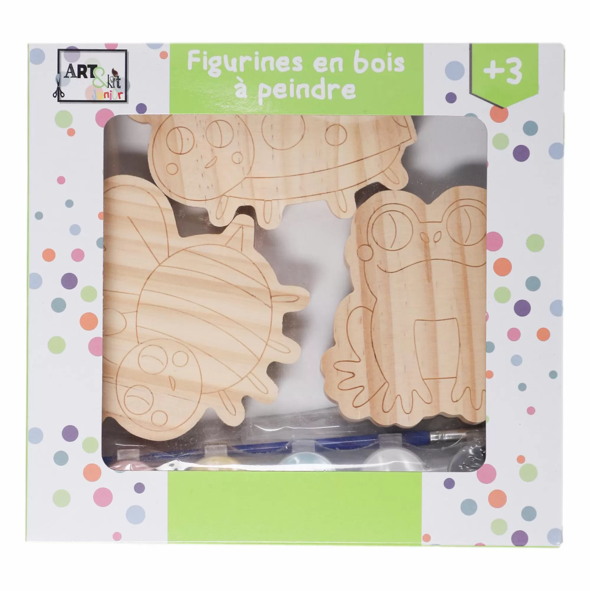 ART&KIT JUNIOR Jouet | Loisirs Créatifs<Figurines en bois à peindre animaux ou fleurs Vert