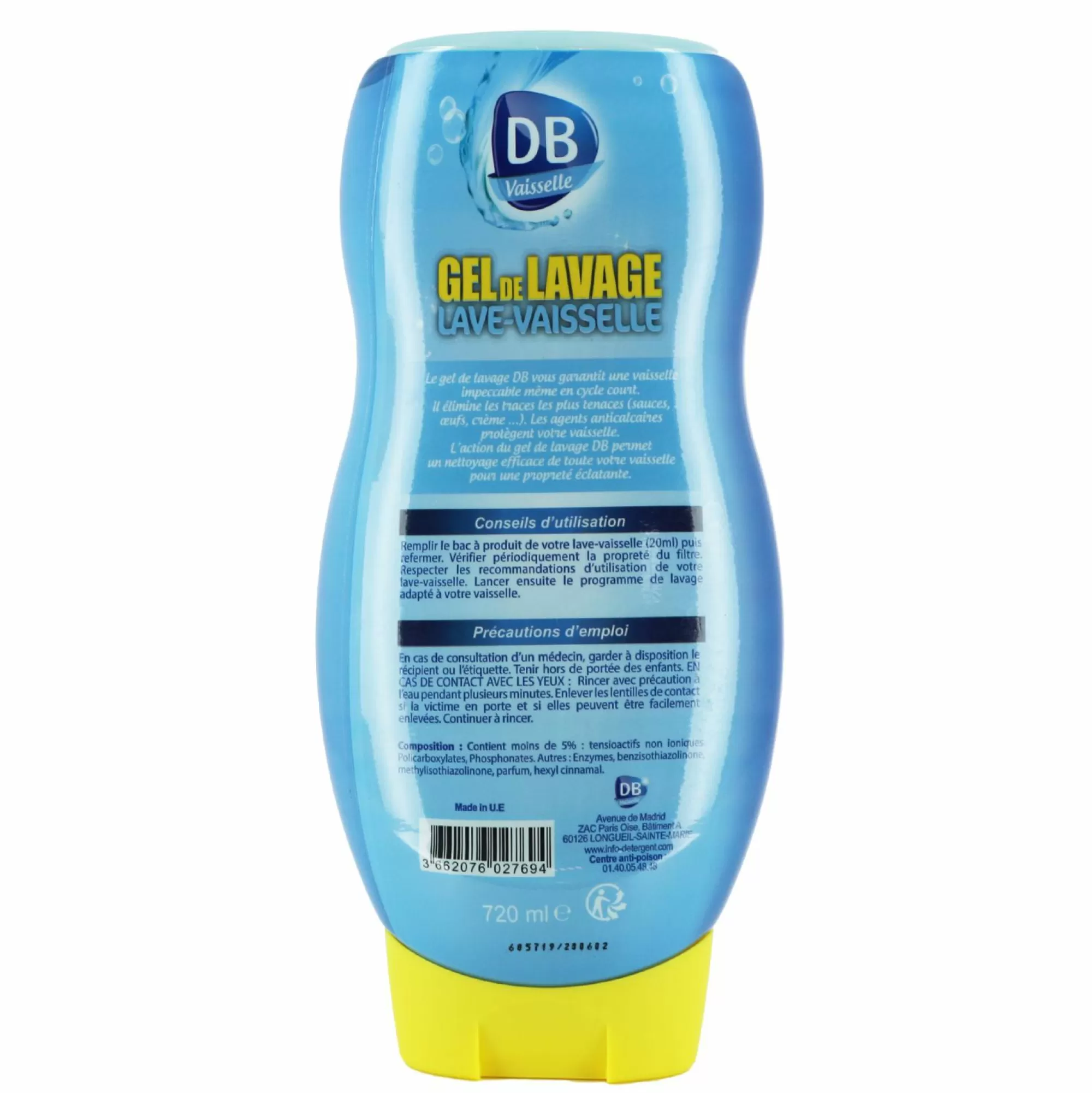 DB Produits Ménagers<Gel de lavage lave-vaisselle tout en 1