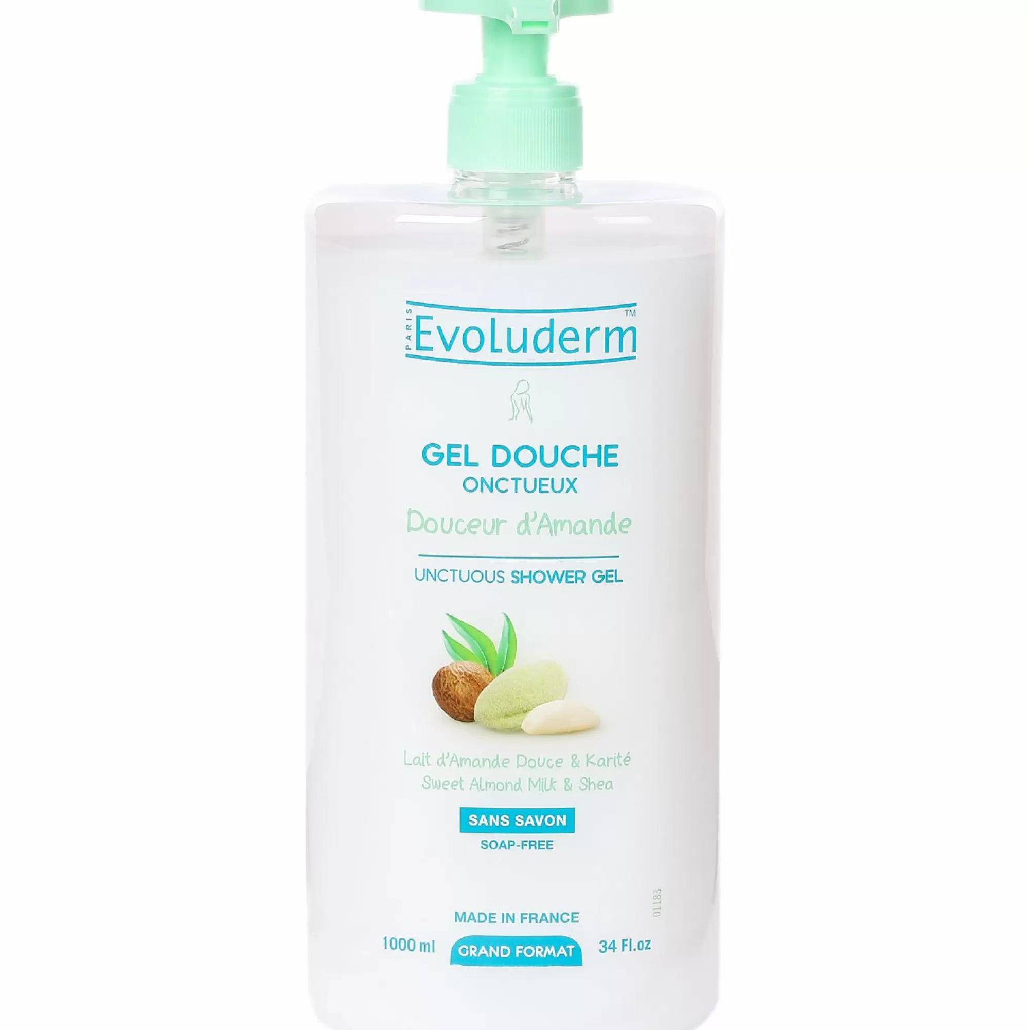 EVOLUDERM Hygiène<Gel douche douceur amande